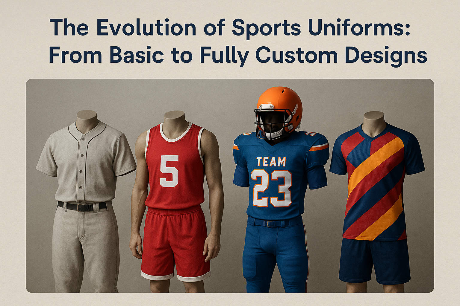 The Evolution of Sports Uniforms: From Basic to Fully Custom Designs