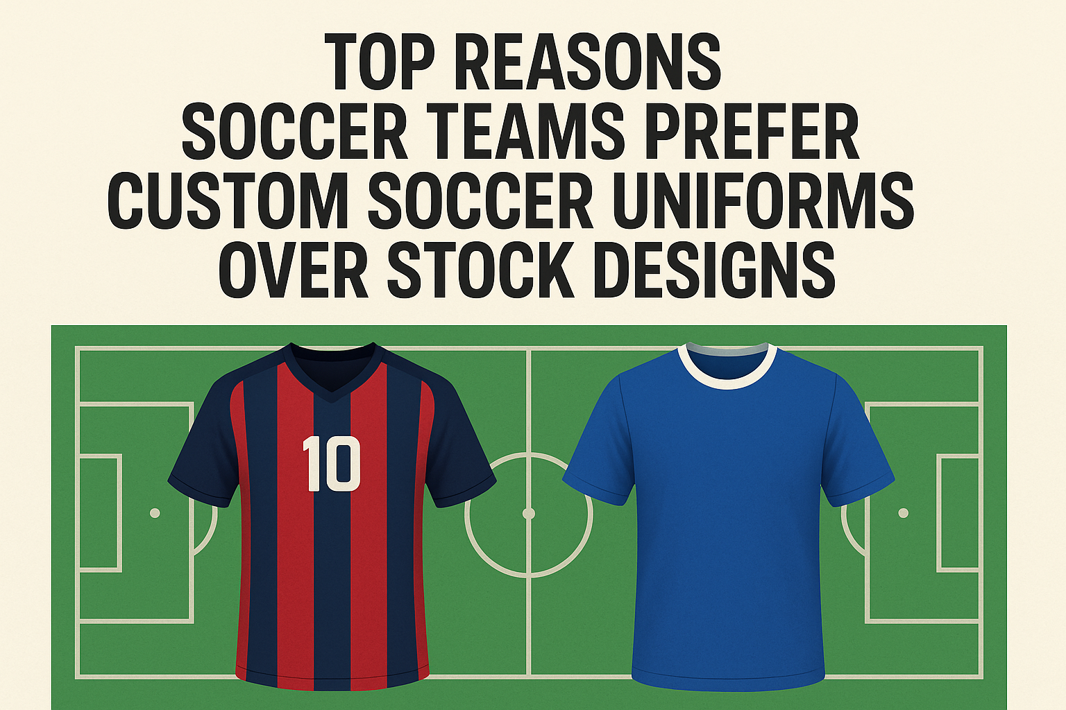 Top Reasons Soccer Teams Prefer Custom Soccer Uniforms Over Stock Designs