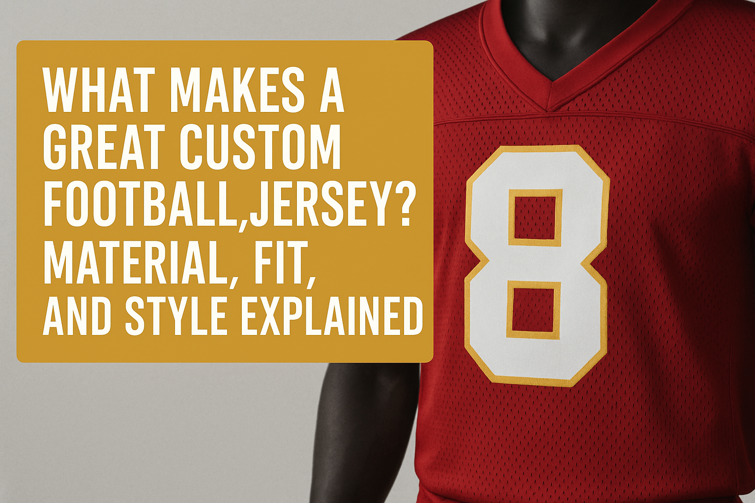 What Makes a Great Custom Football Jersey? Material, Fit, and Style Explained