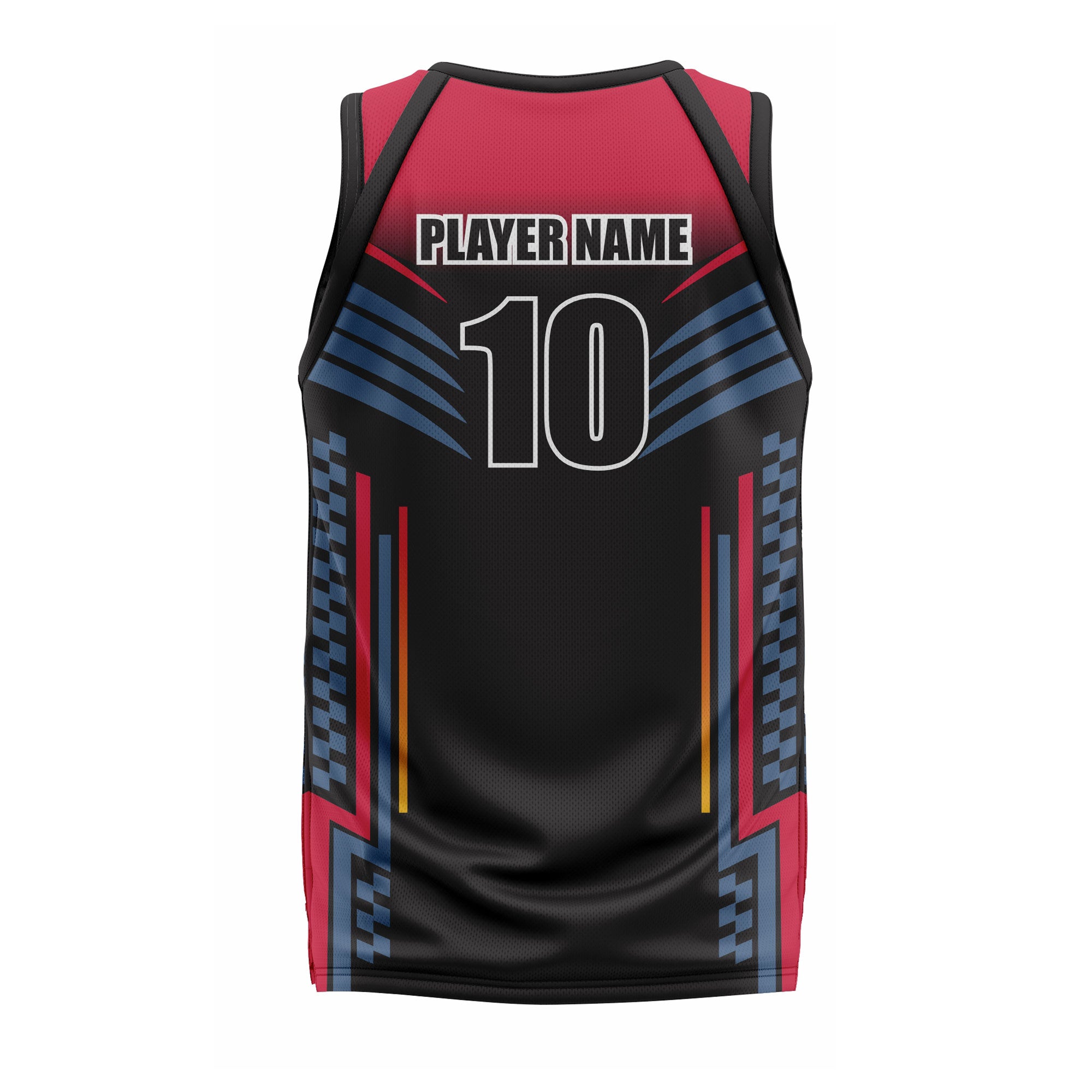 CUSTOM BLACK PINK GREY YELLOW BASKETBALL JERSEY
