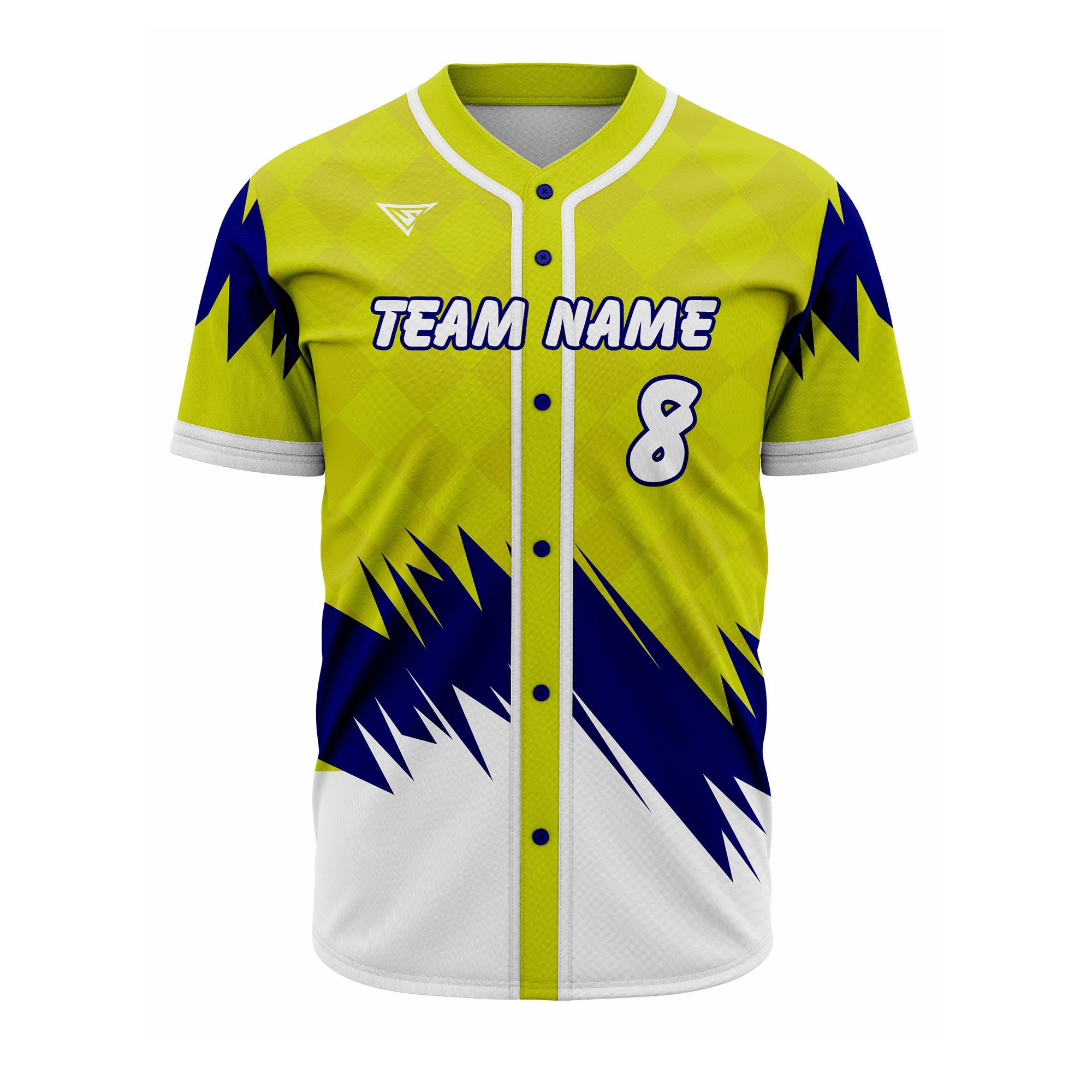 CUSTOM ROYAL OLIVE AND WHITE BASEBALL JERSEY