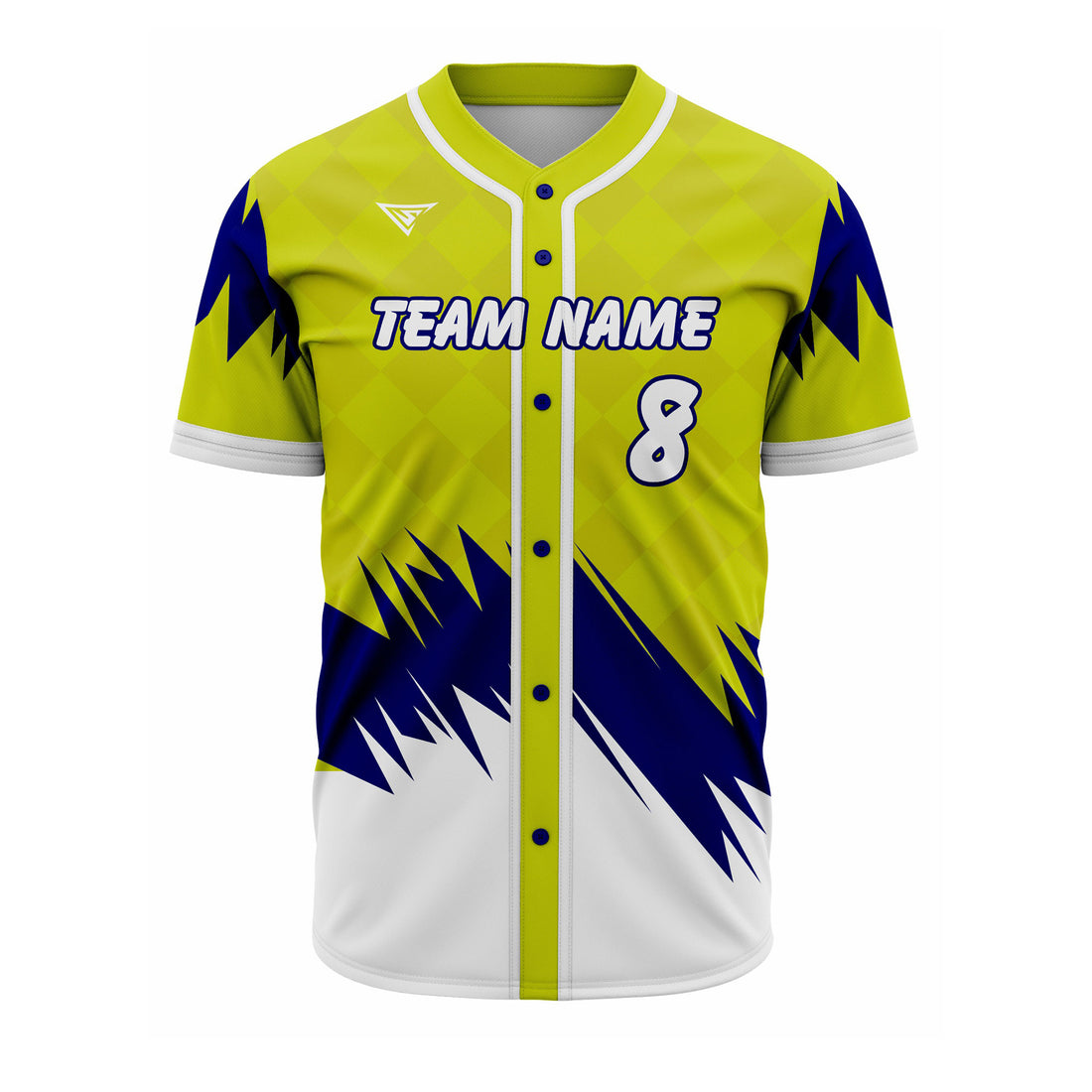 CUSTOM ROYAL OLIVE AND WHITE BASEBALL JERSEY