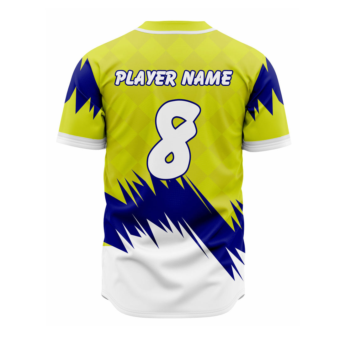 CUSTOM ROYAL OLIVE AND WHITE BASEBALL JERSEY