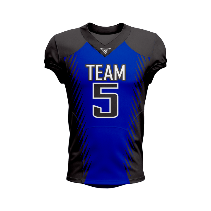 Custom Blue & Black American Football Jersey