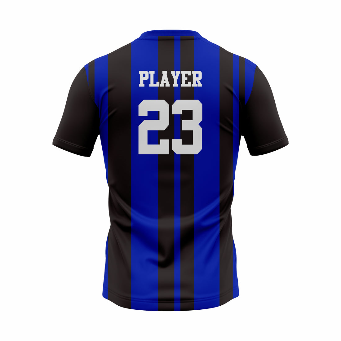 Custom Blue & Black Sublimation Soccer Jersey