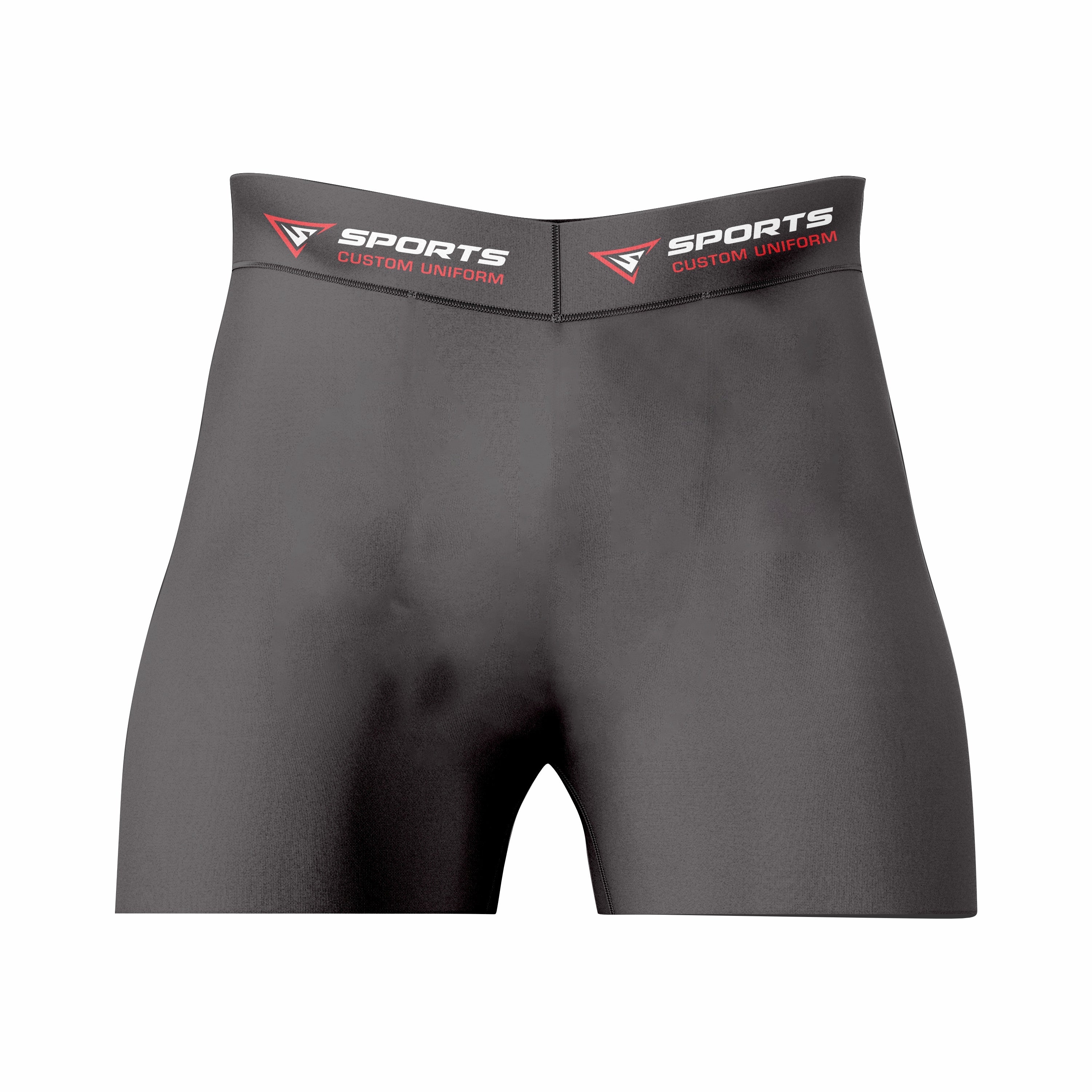 Custom Black Red Authentic Compression Short