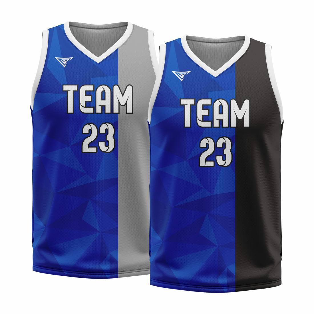 Custom Reversible V-Neck Basketball Jerseys