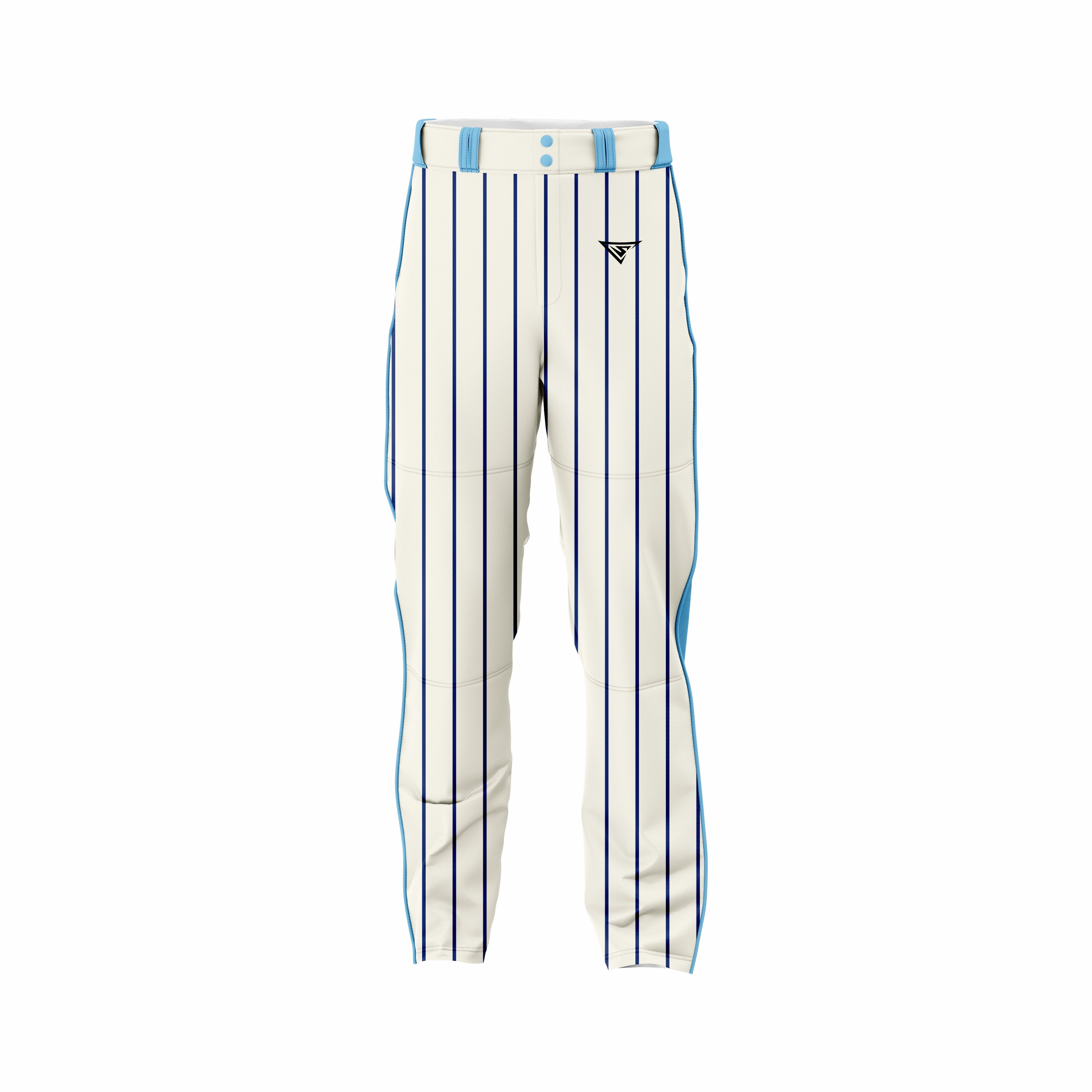 Custom Off White, Blue & Cyan softball Pant