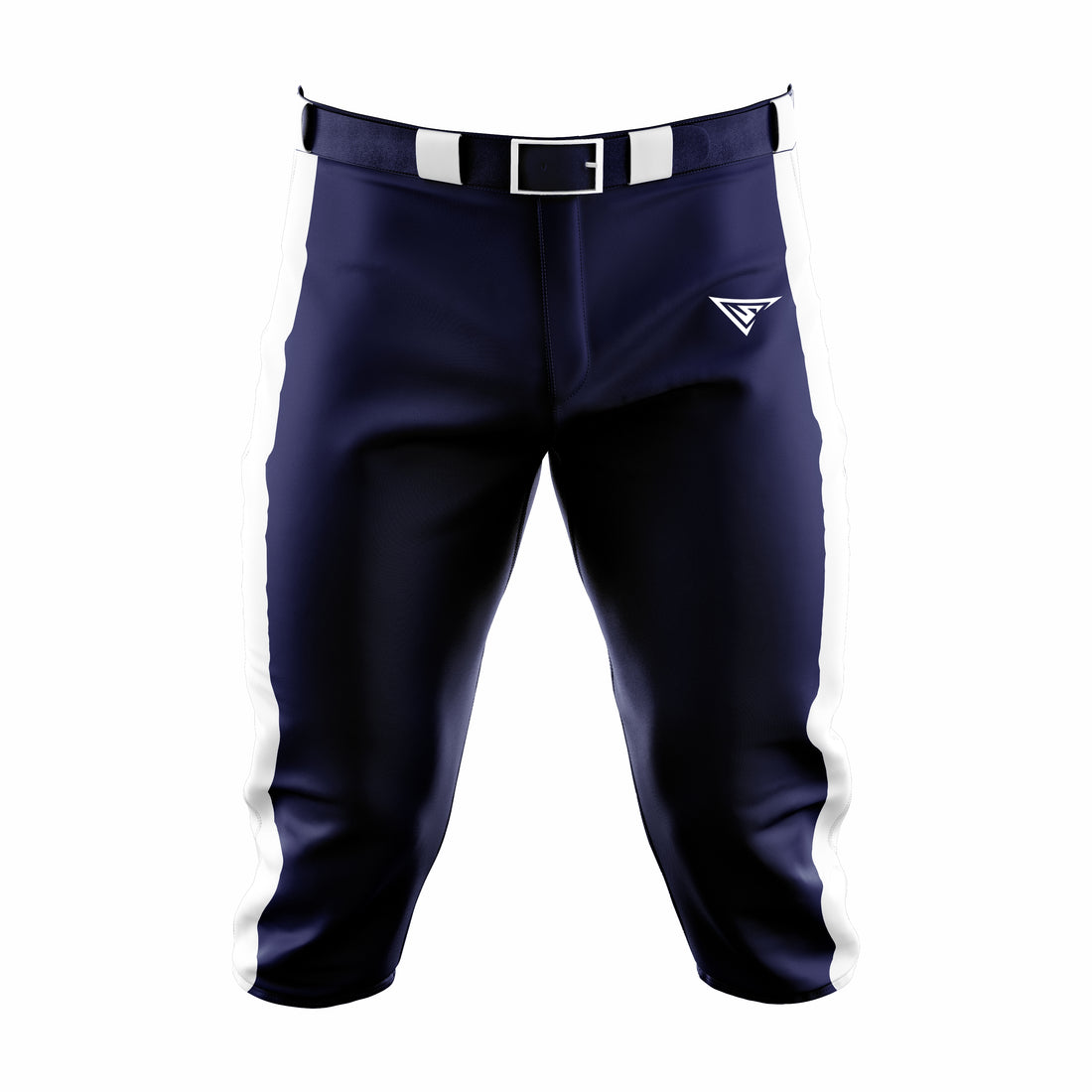 Custom Dark Blue & White softball Knicker Pant