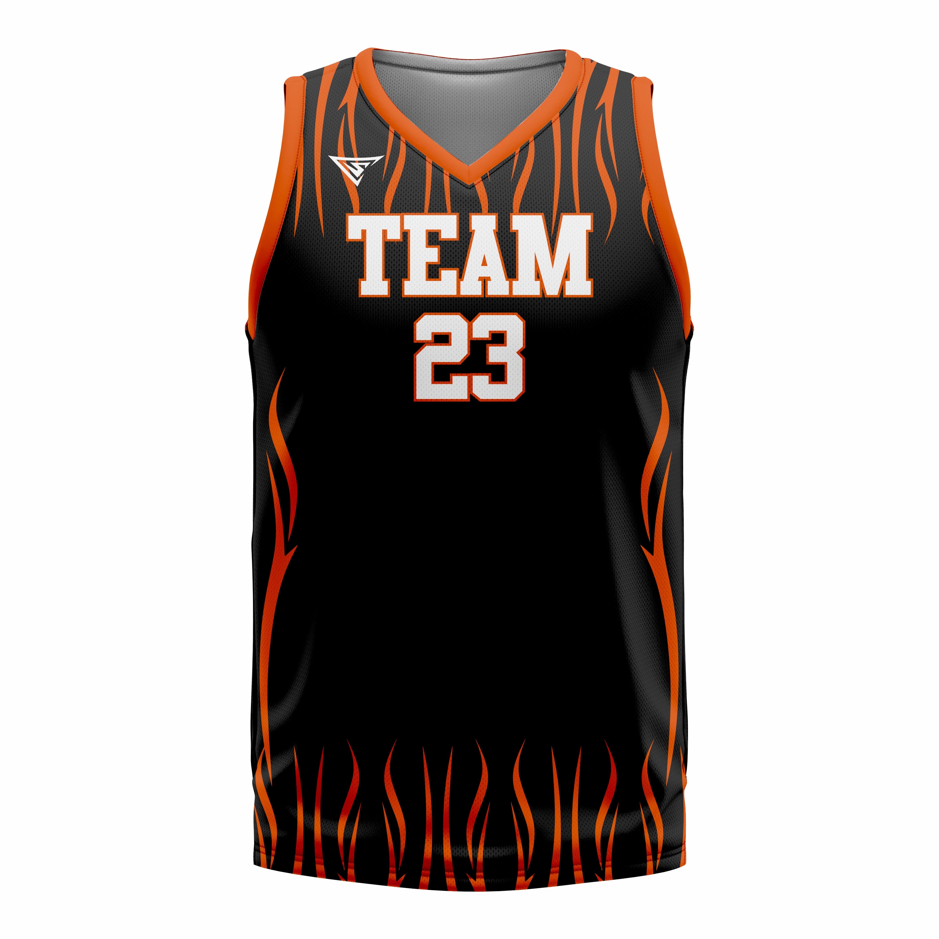 Custom Orange Black Basketball Jersey | Sports Custom Uniform