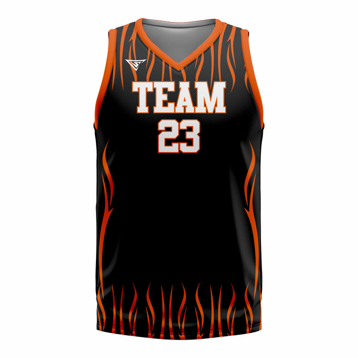 Custom Orange Black Basketball Jersey | Sports Custom Uniform