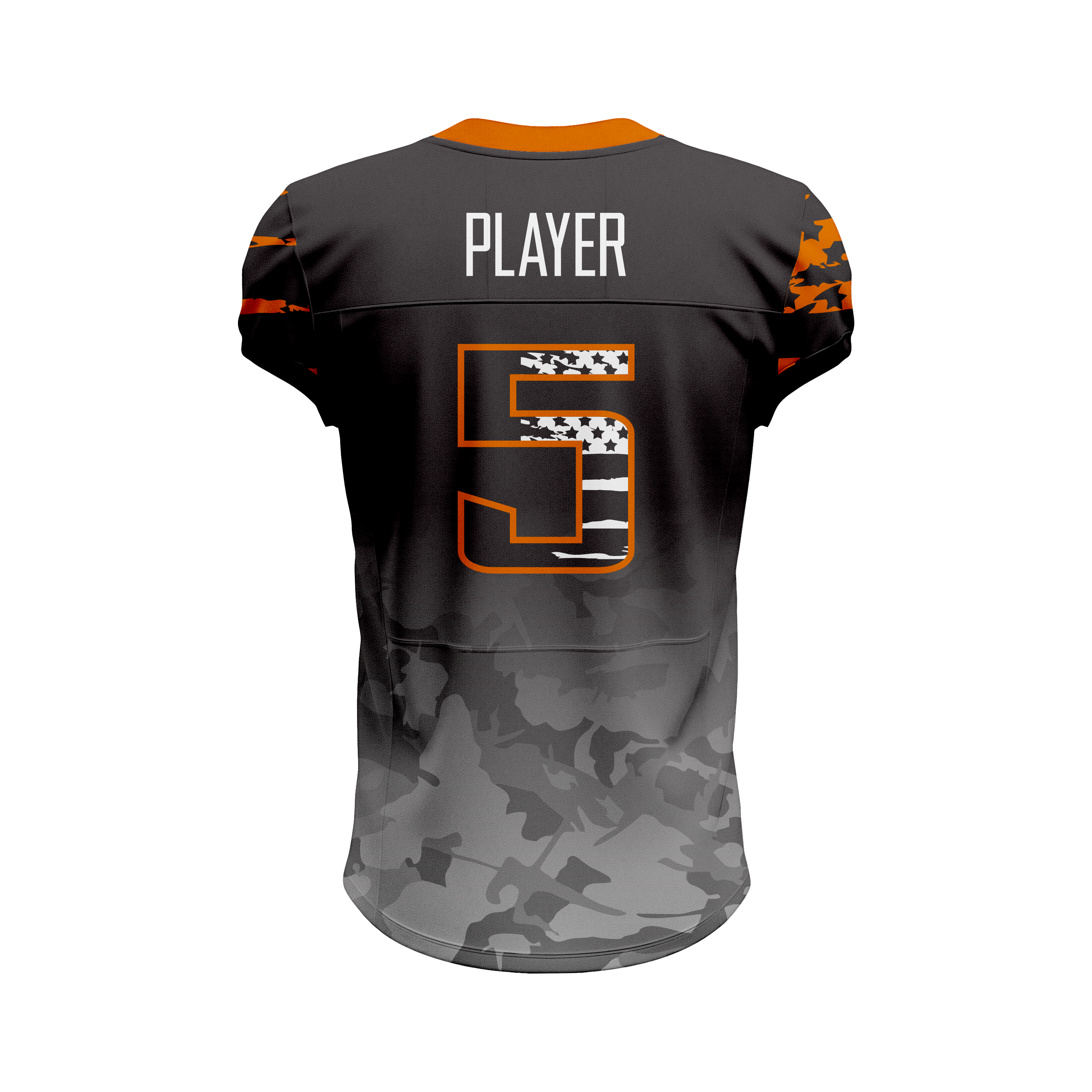Custom Blue, Red & Grey American Football Jersey