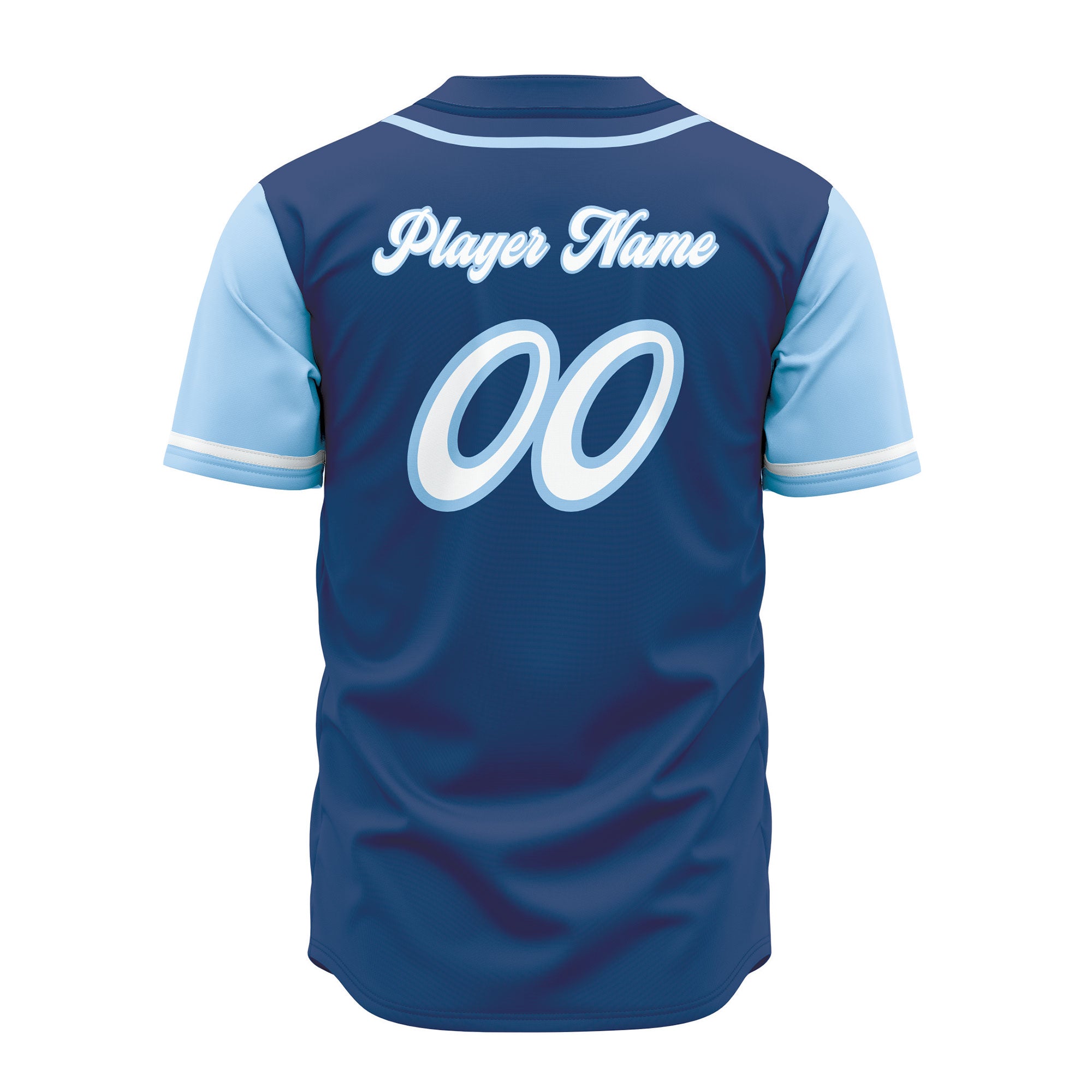 CUSTOM ROYAL BLUE BASEBALL JERSEY