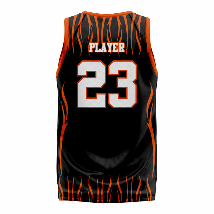 Custom Orange Black Basketball Jersey | Sports Custom Uniform