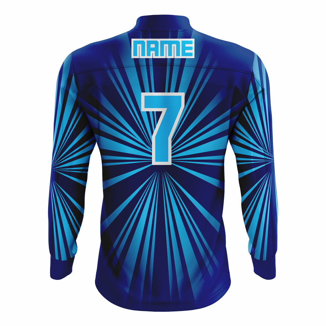 Custom Blue, White & Black ¼ ZIP LONG SLEEVE WARM UP SOFTBALL JACKET