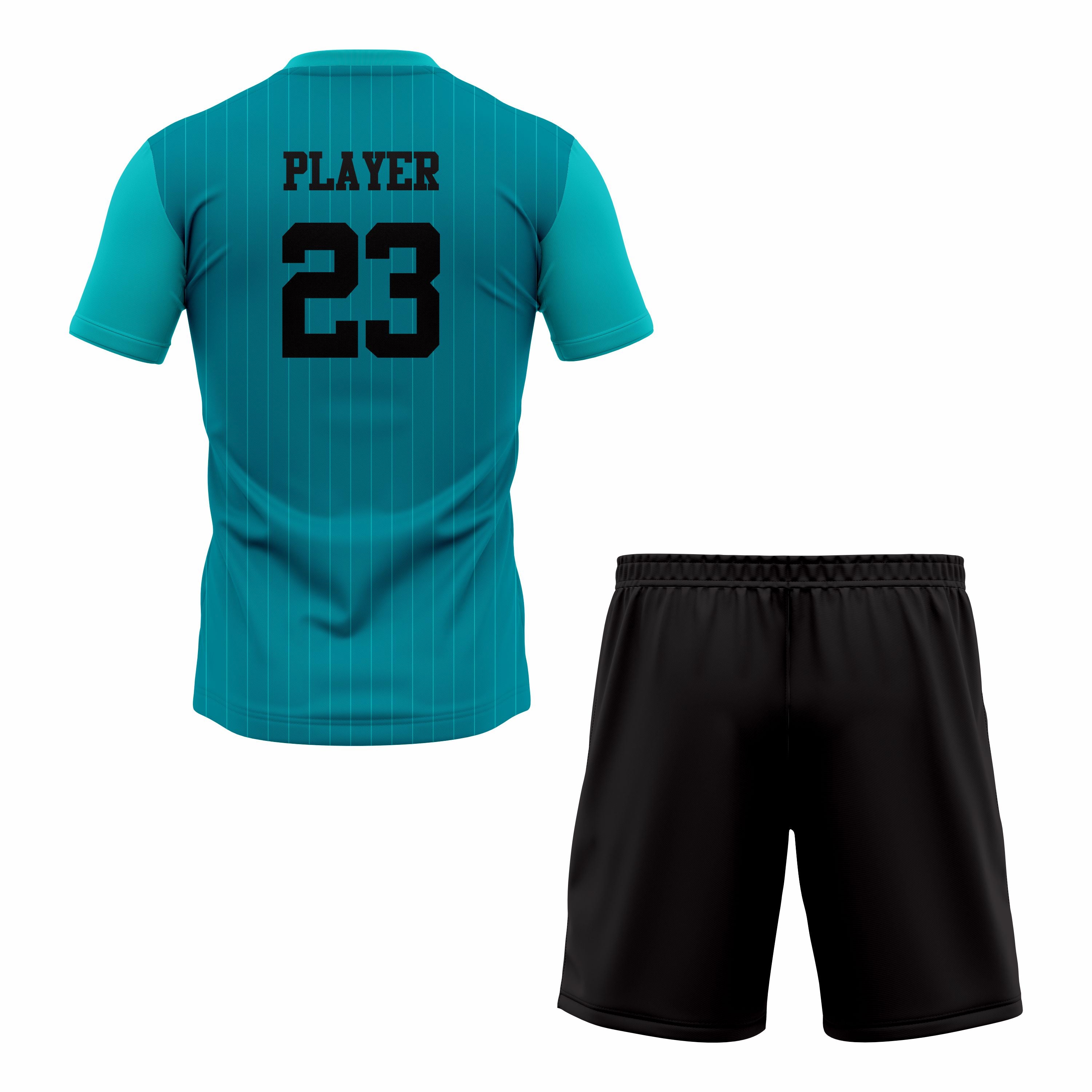 CUSTOM BLUE BLACK SOCCER UNIFORM