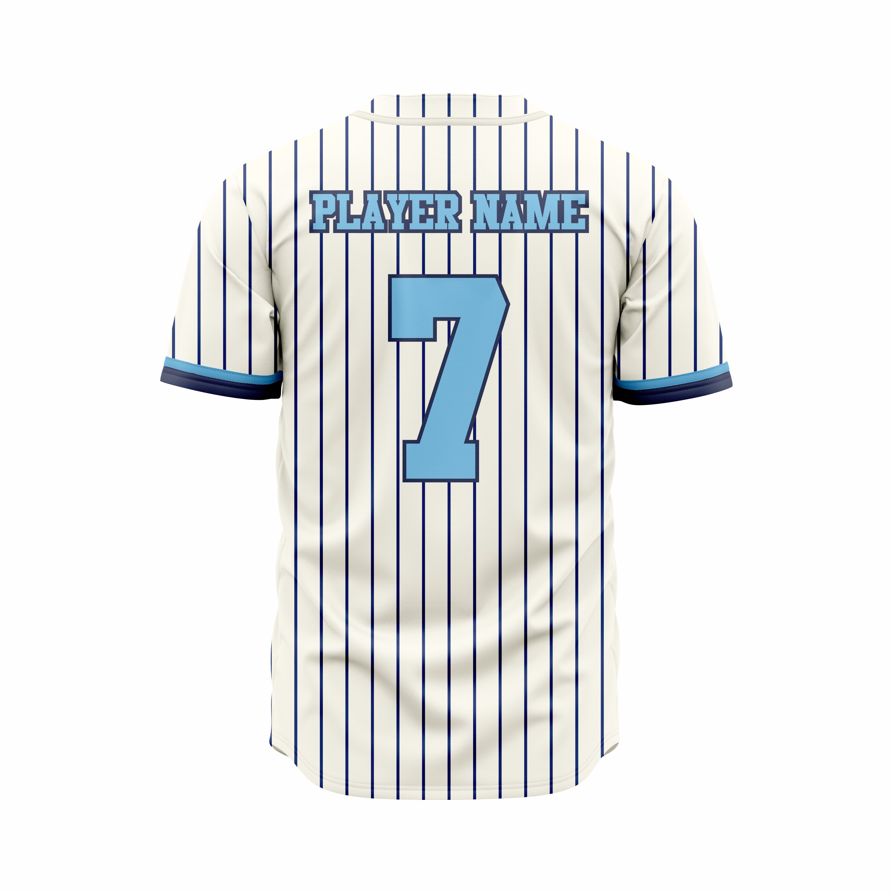 Custom Off White, Blue & Black Authentic Softball full Buttons Jersey