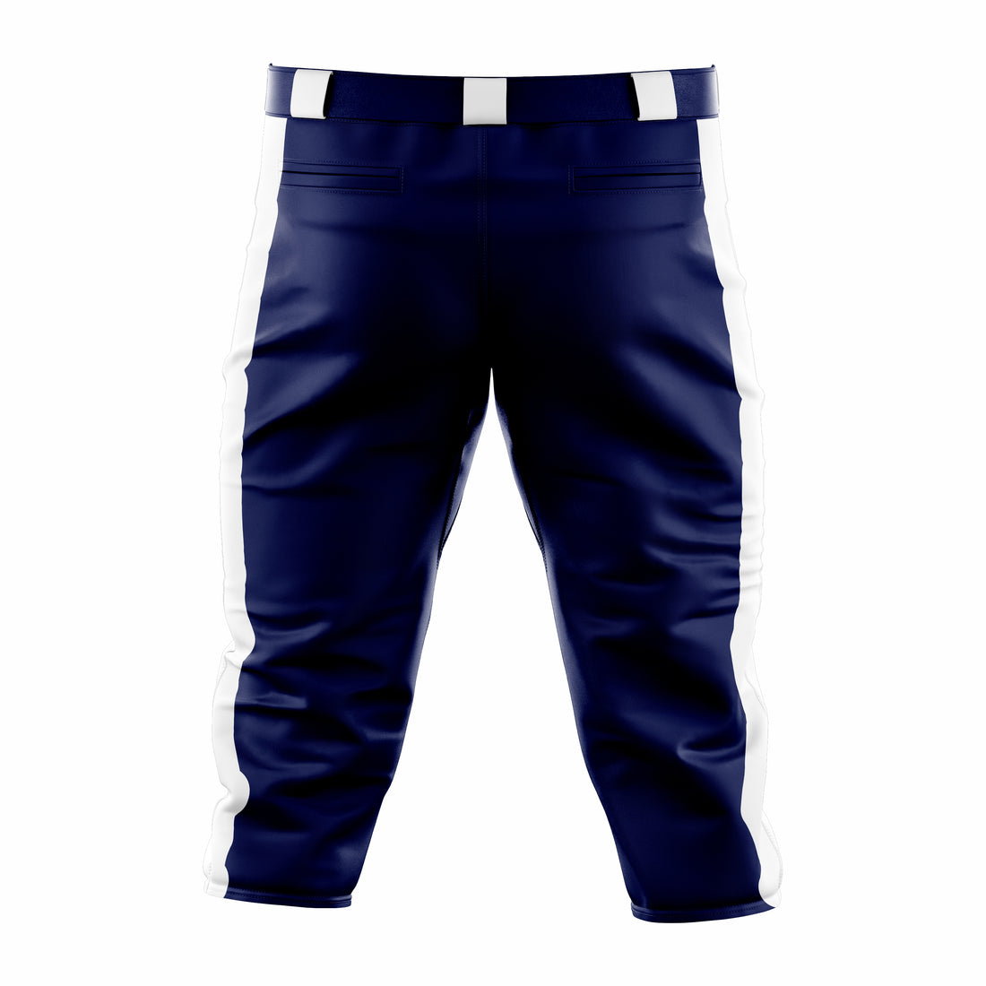 Custom Dark Blue & White softball Knicker Pant