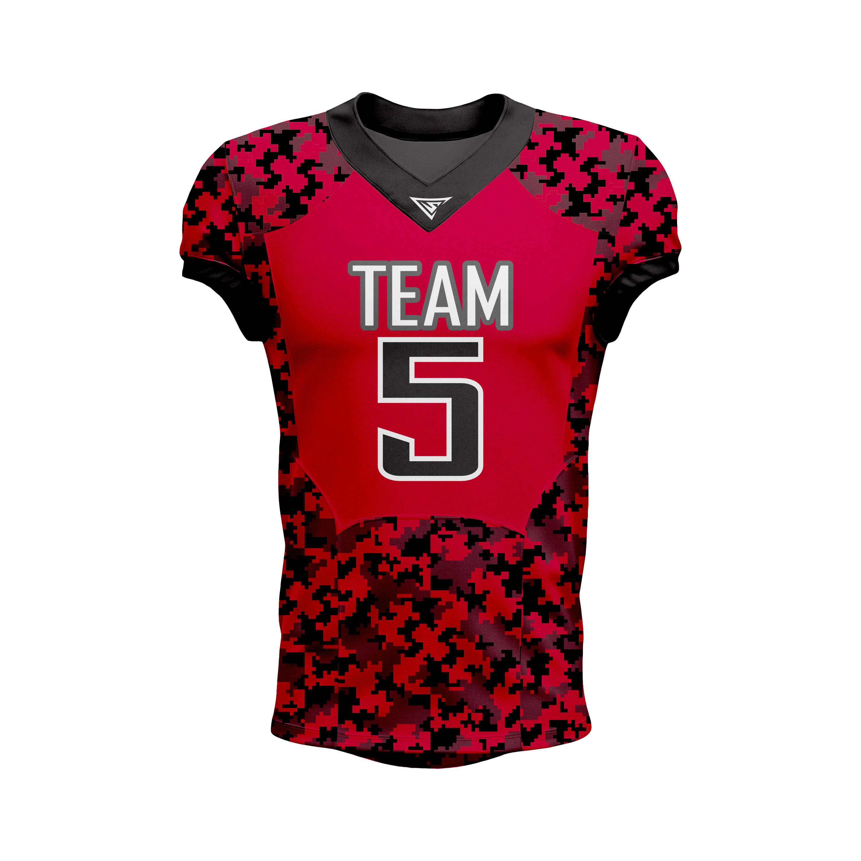 Custom Red & Black American Football Jersey