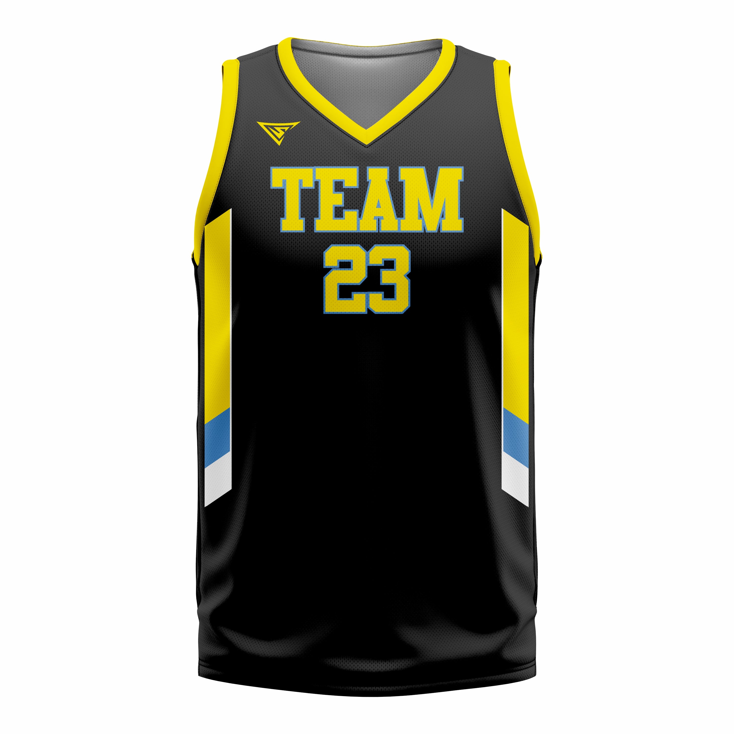 Custom Black Yellow Basketball Jersey | Sports Custom Uniform
