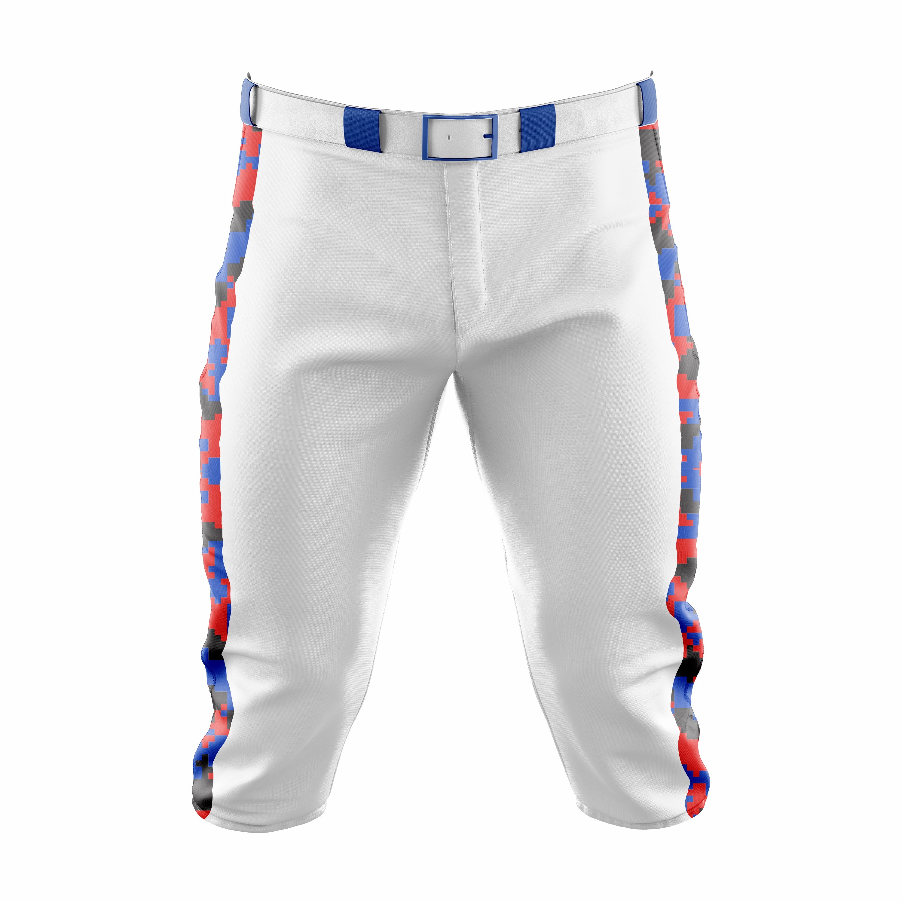 Custom White, Blue & Red Baseball Knicker Pant