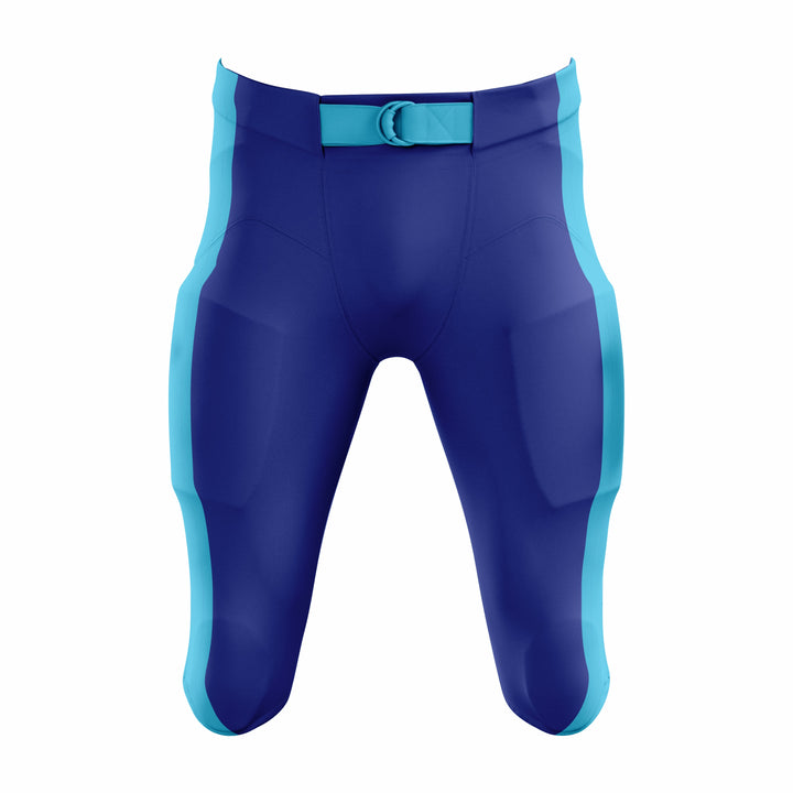 Custom Cyan & Blue American Football Pant