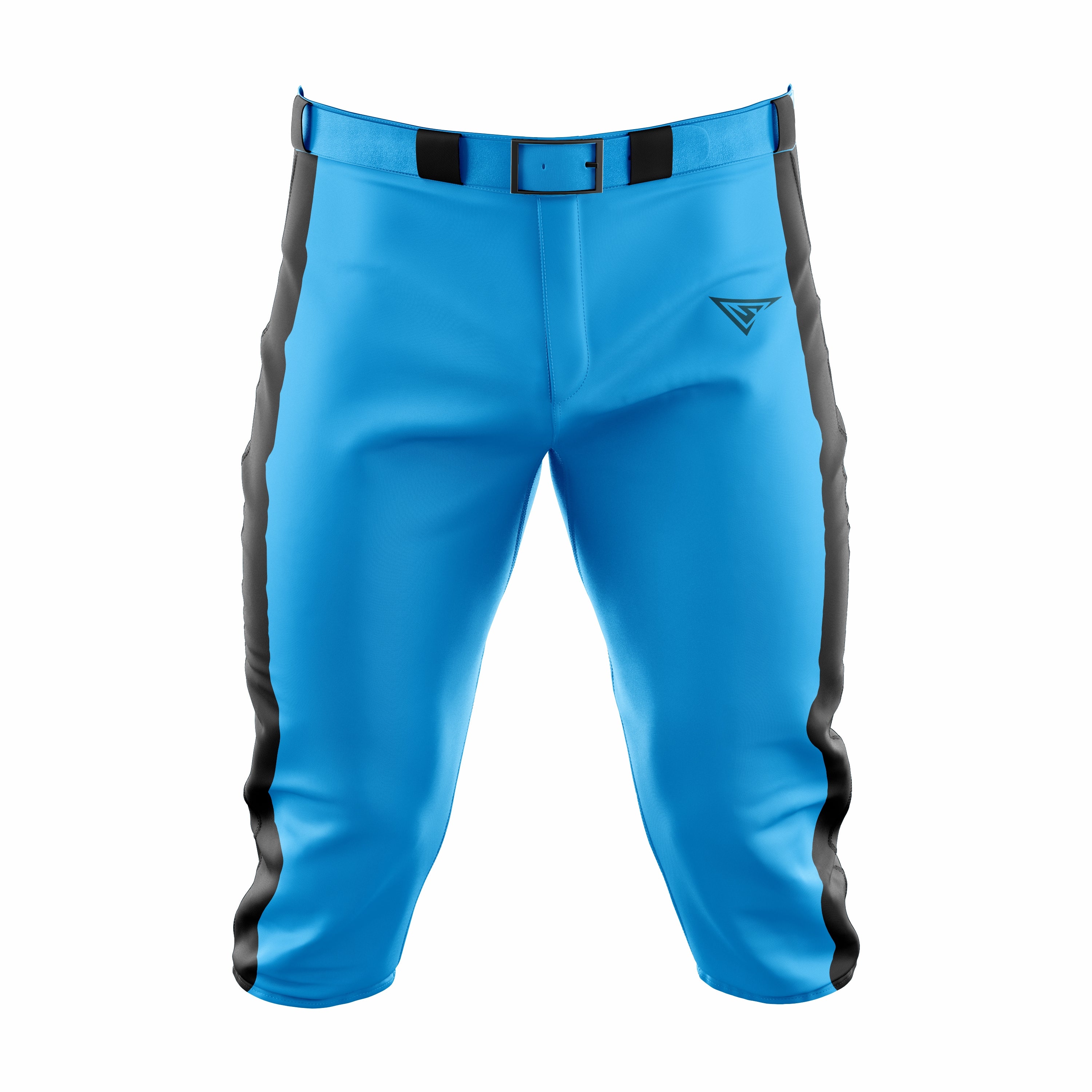 Custom Cyan & Black softball Knicker Pant