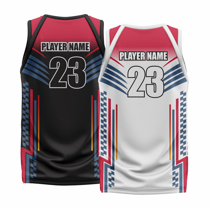 Custom Reversible V-Neck Basketball Jerseys