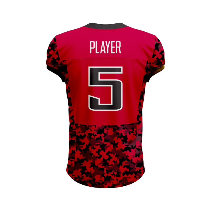 Custom Red & Black American Football Jersey