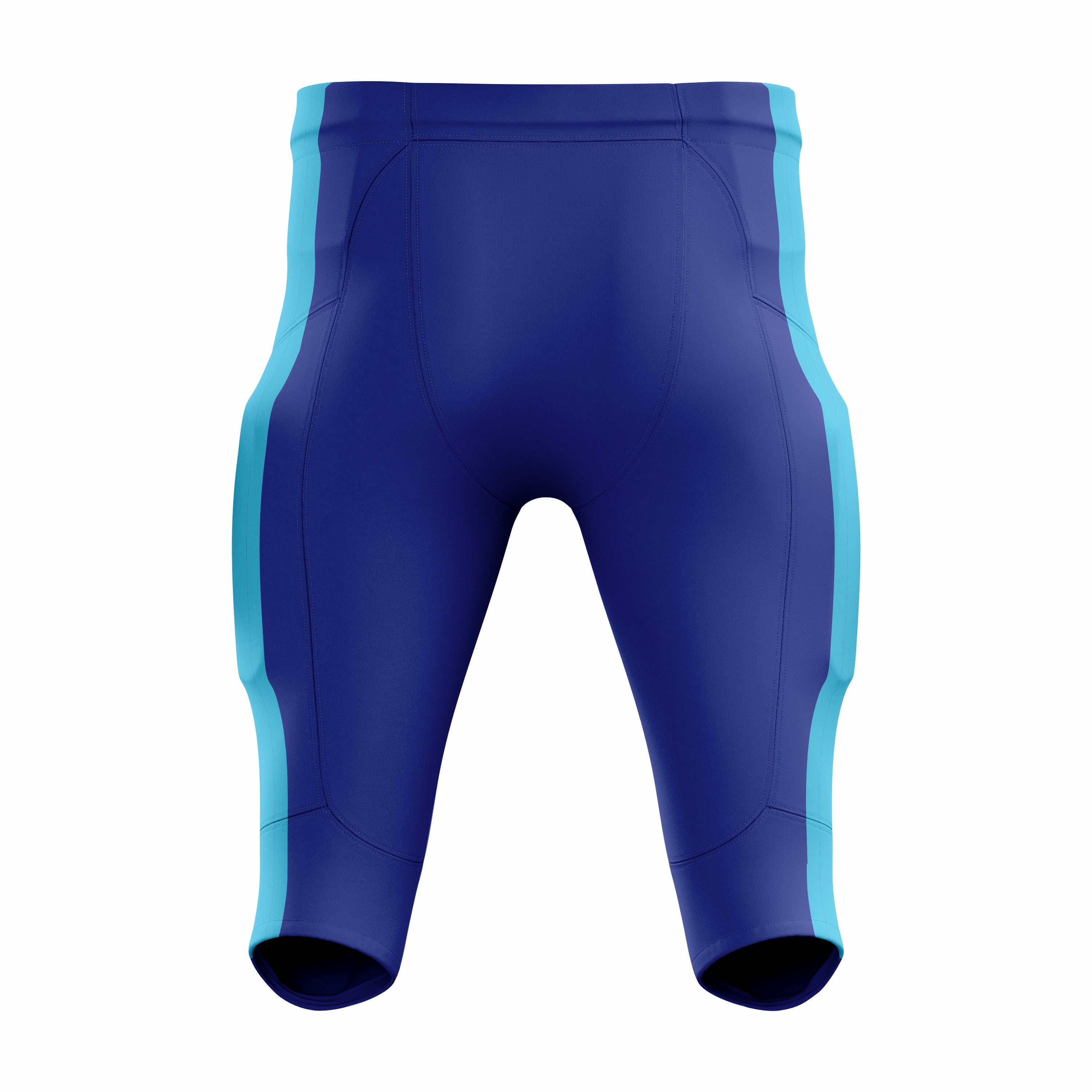 Custom Cyan & Blue American Football Pant