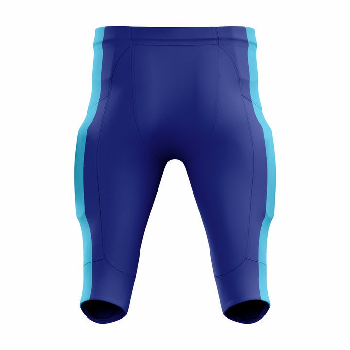 Custom Cyan & Blue American Football Pant