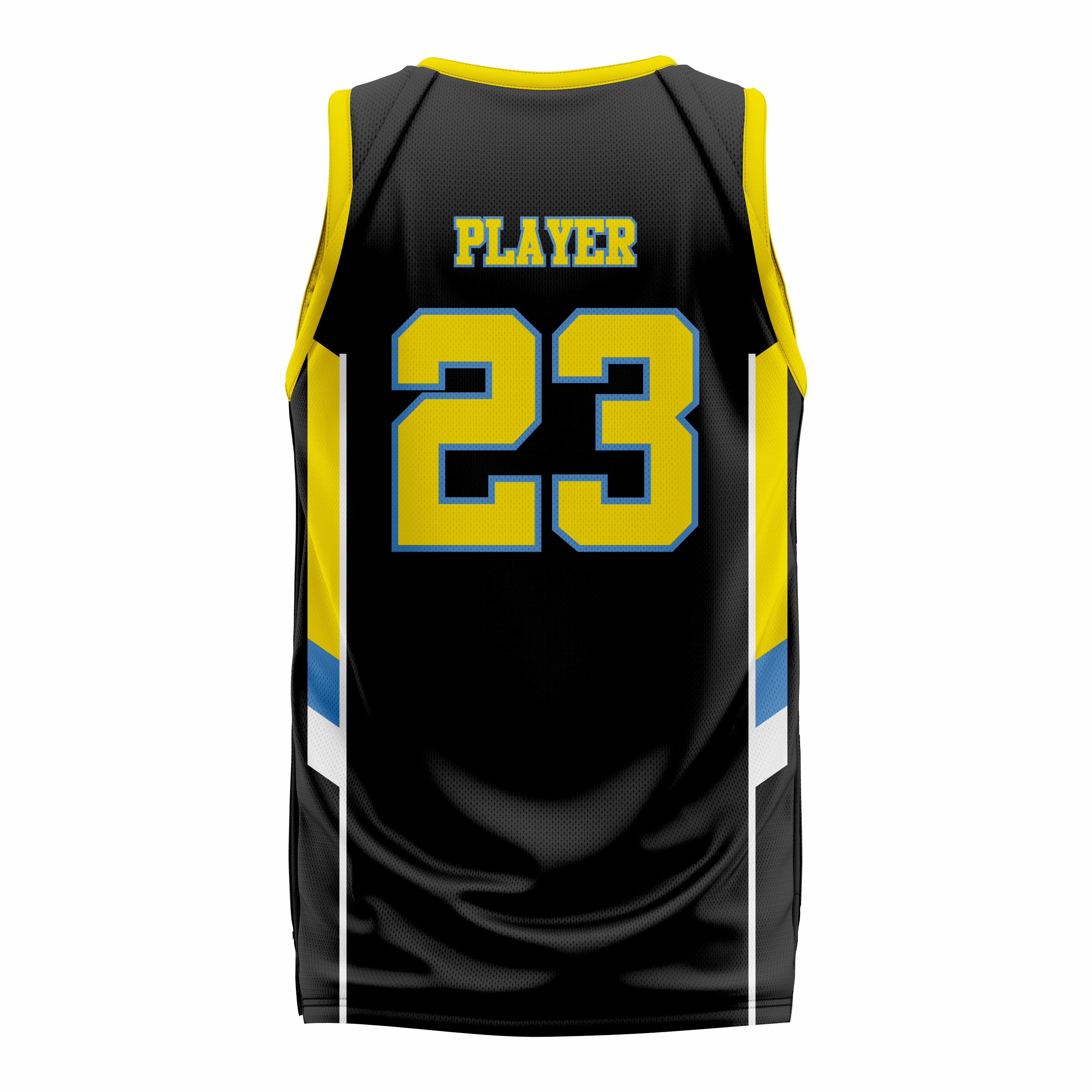Custom Black Yellow Basketball Jersey | Sports Custom Uniform