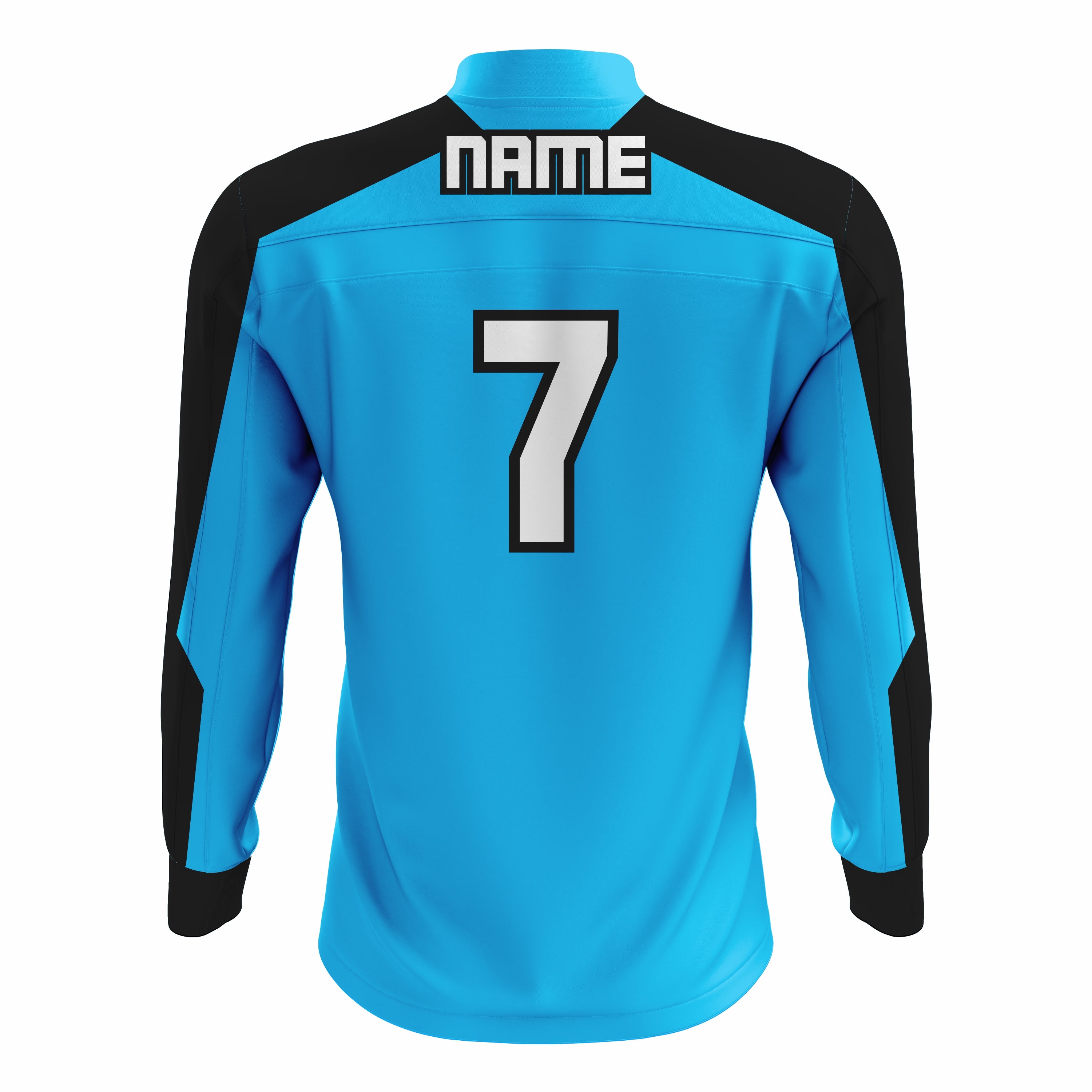 Custom Cyan & Black ¼ ZIP LONG SLEEVE WARM UP SOFTBALL JACKET