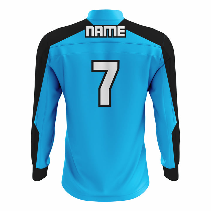 Custom Green, Black & White ¼ ZIP LONG SLEEVE CAGE JACKET