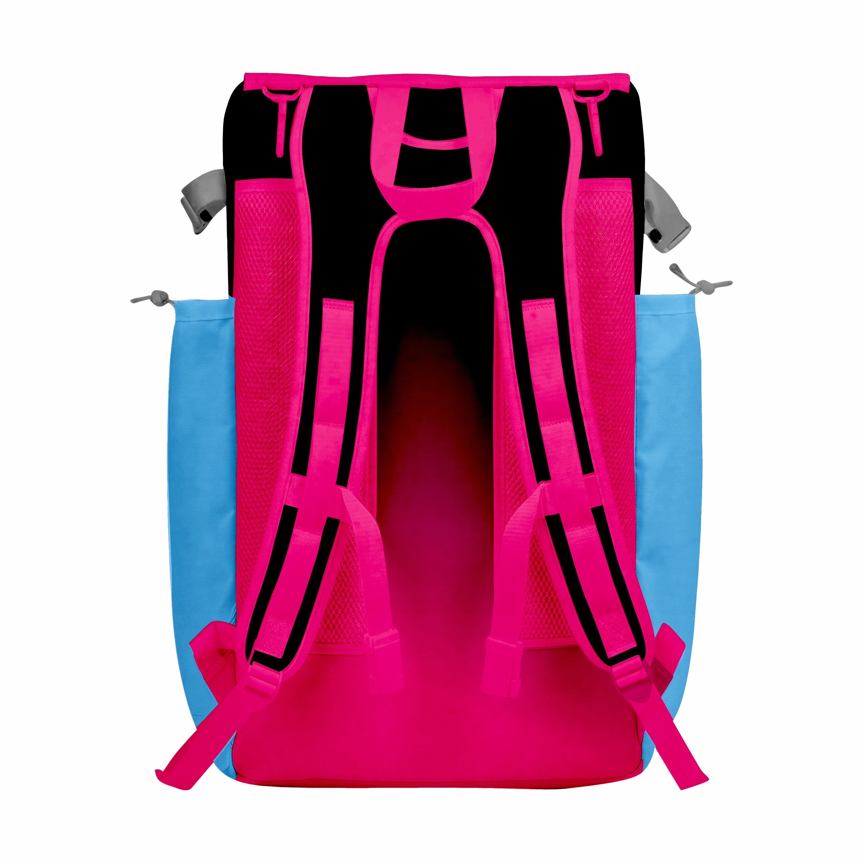 CUSTOM BLACK, RED & BLUE ELITE BASEBALL/SOFTBALL BACKPACKS