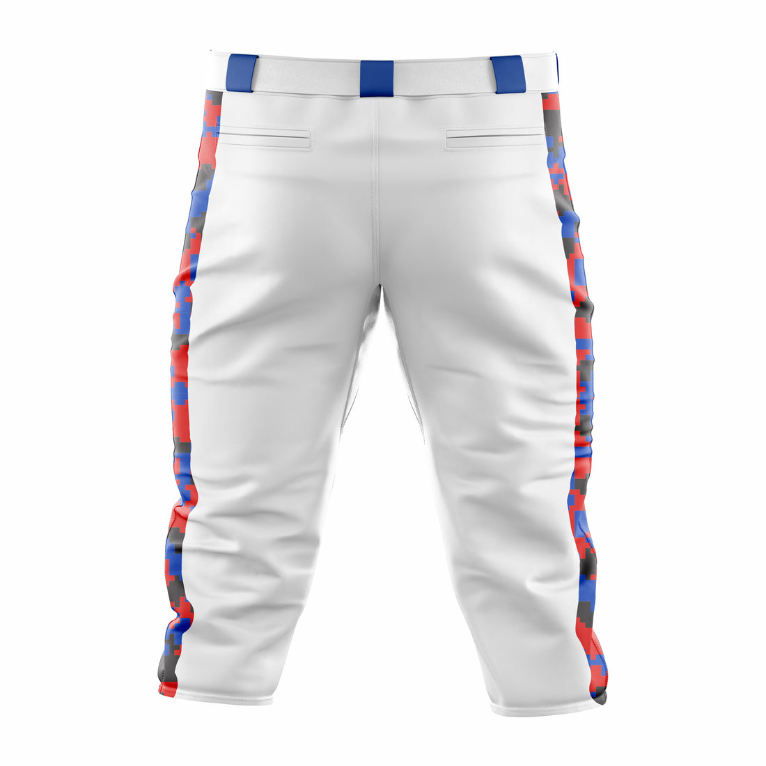 Custom White, Blue & Red Baseball Knicker Pant