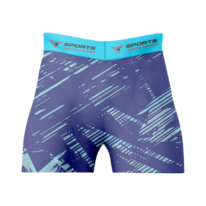 Custom Blue Navy Authentic Compression Short