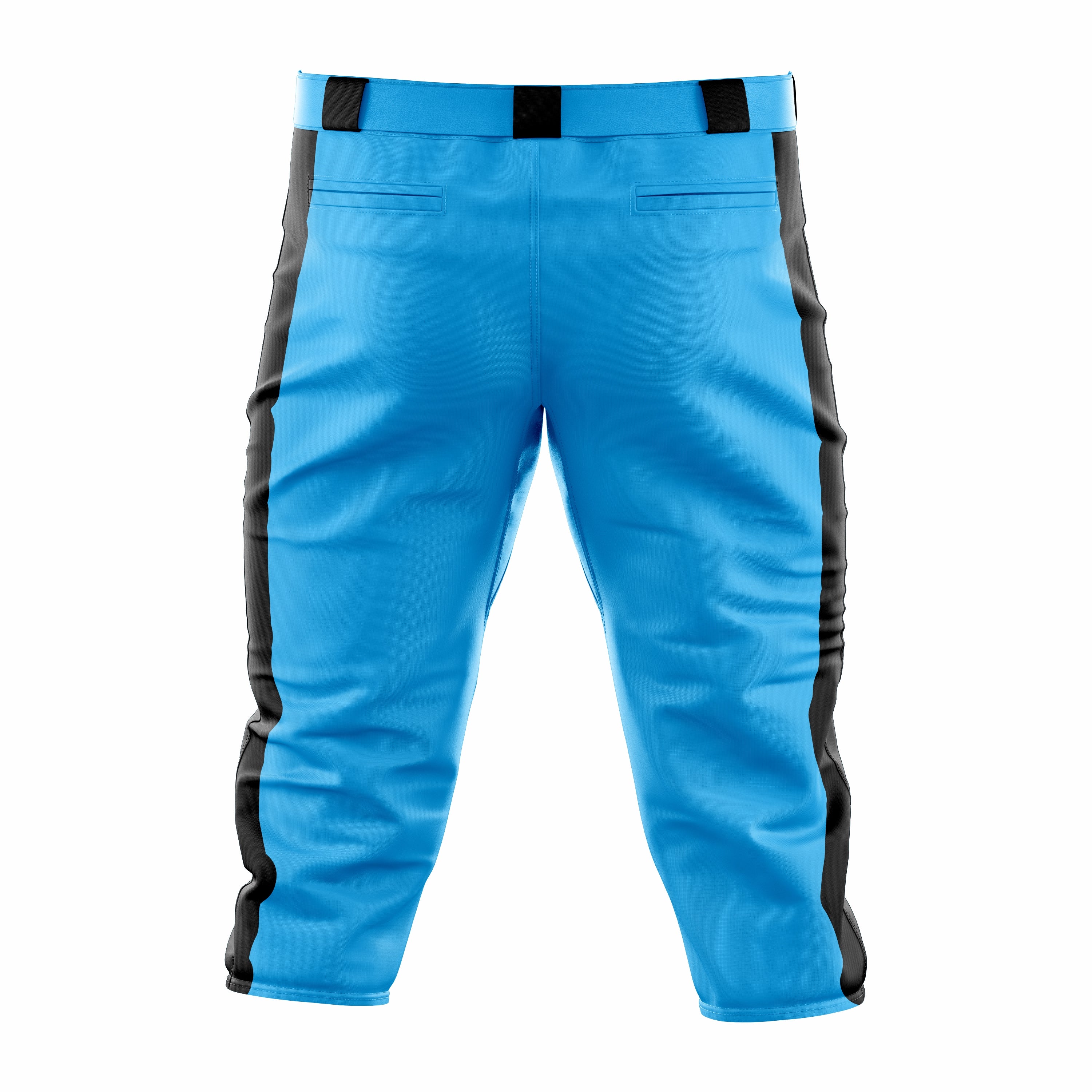 Custom Cyan & Black softball Knicker Pant