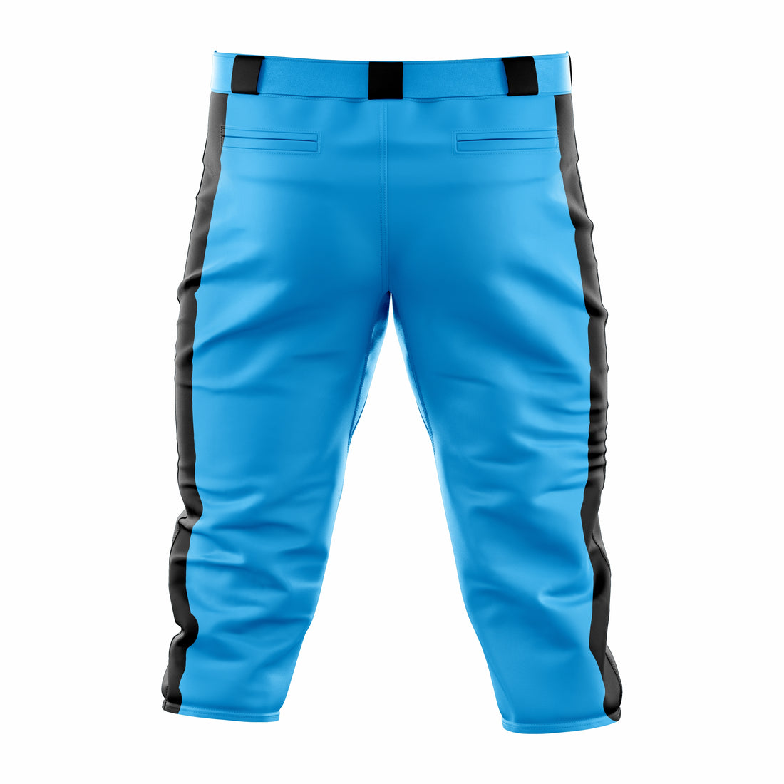 Custom Cyan & Black softball Knicker Pant