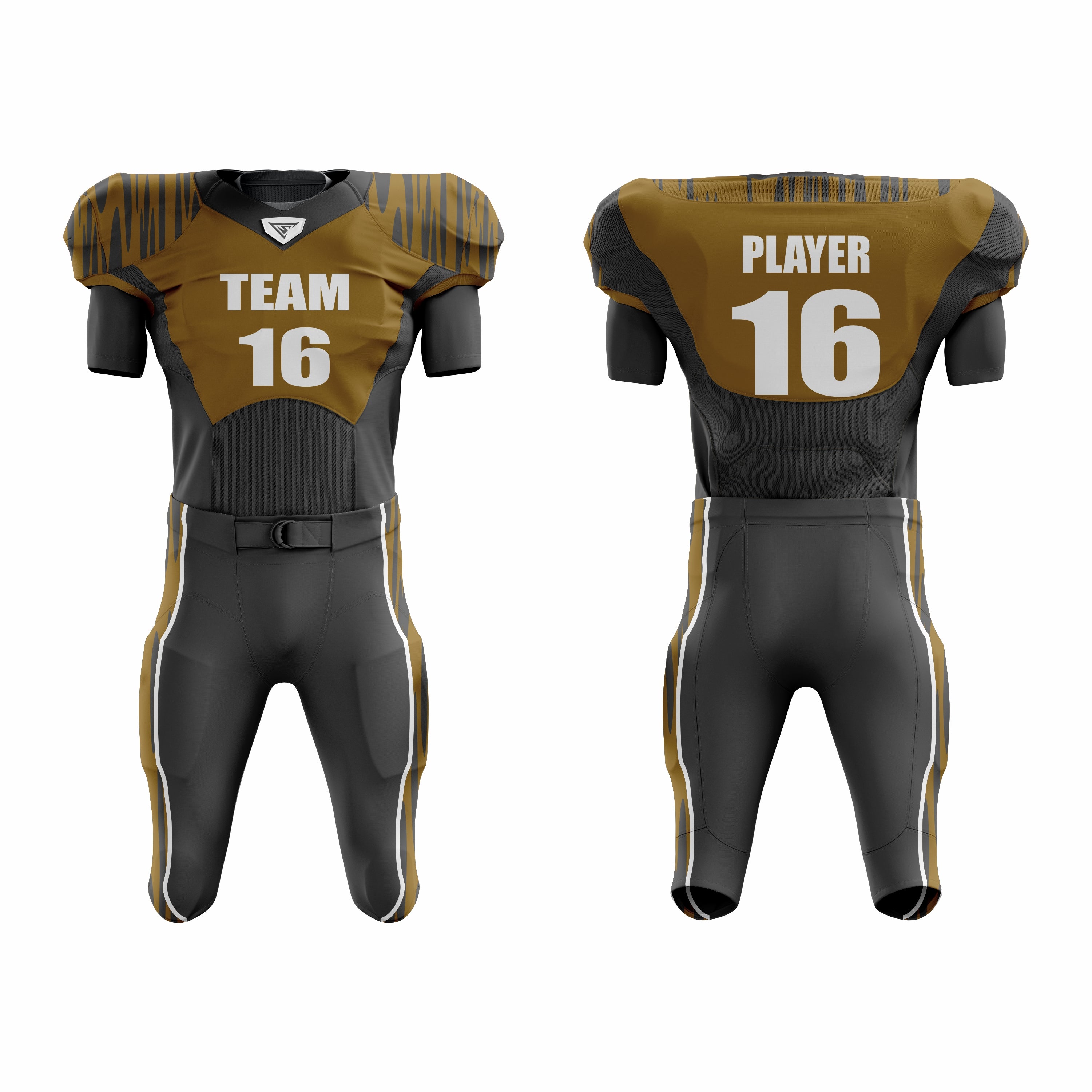 Custom Football Uniform (with Integrated Pads)