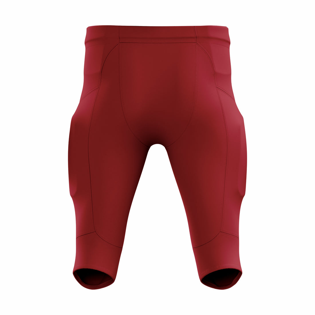 Custom maroon Authentic Integrated Football Pant (High Rise)