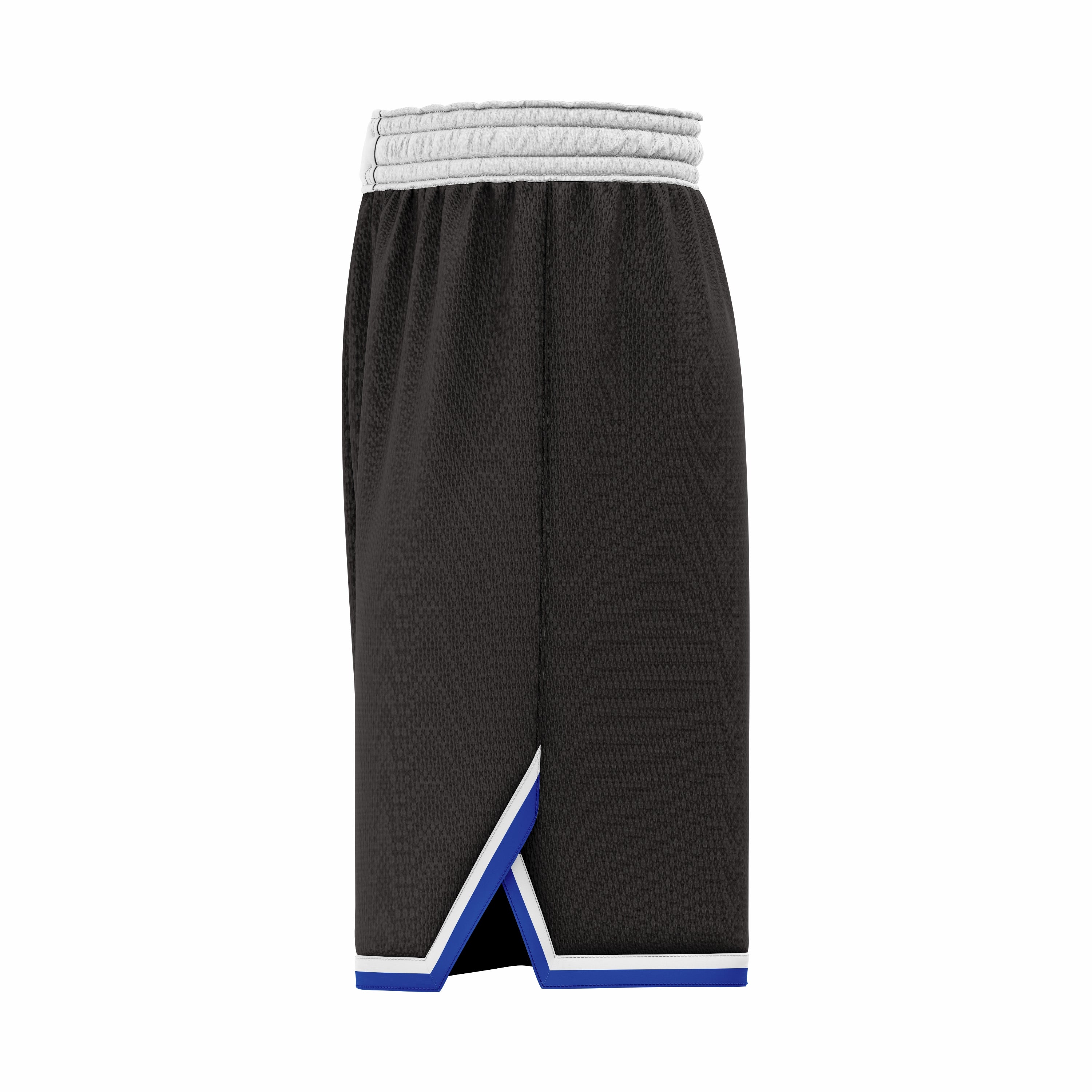 Custom Blue Black Authentic Basketball Shorts