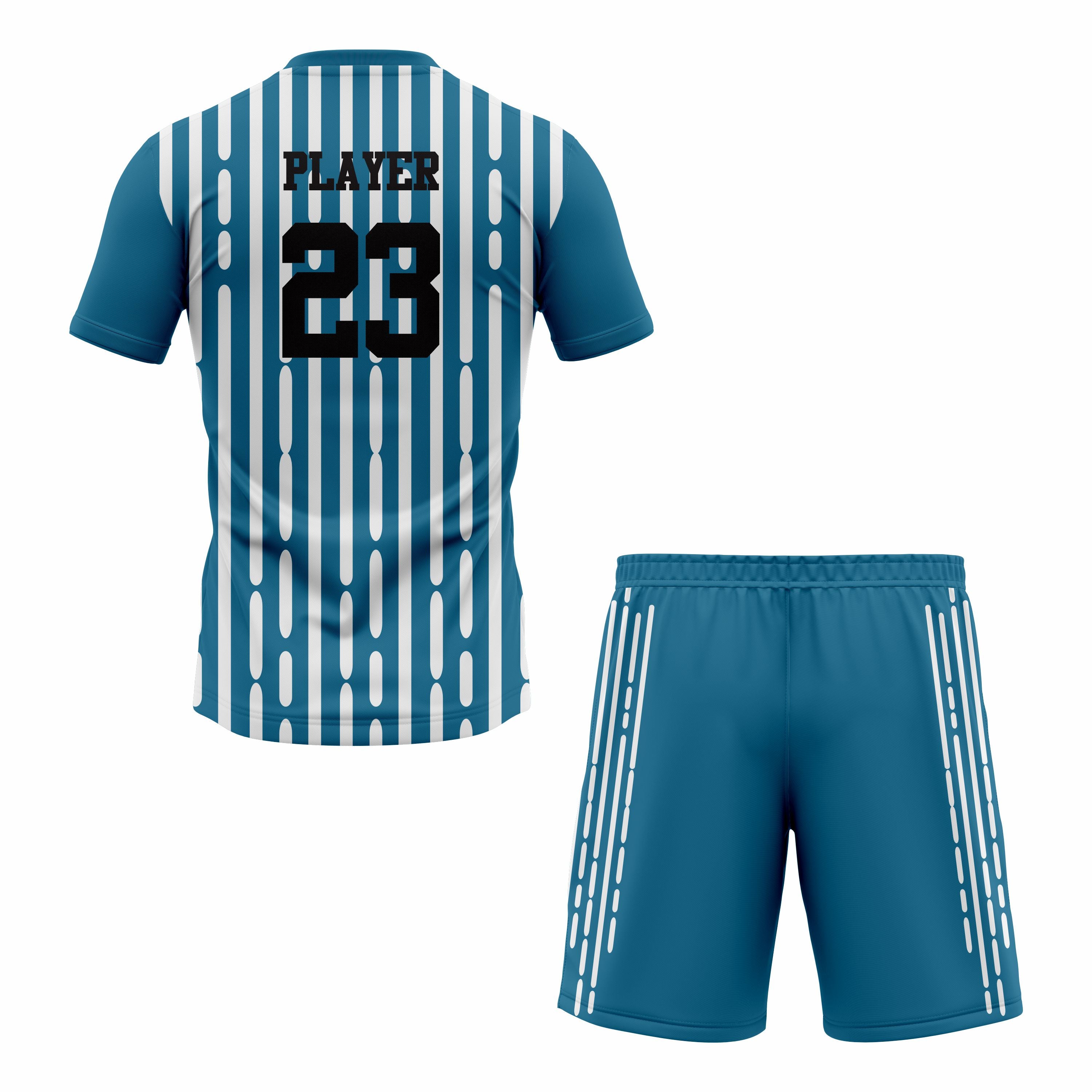 CUSTOM WHITE GREY SOCCER UNIFORM