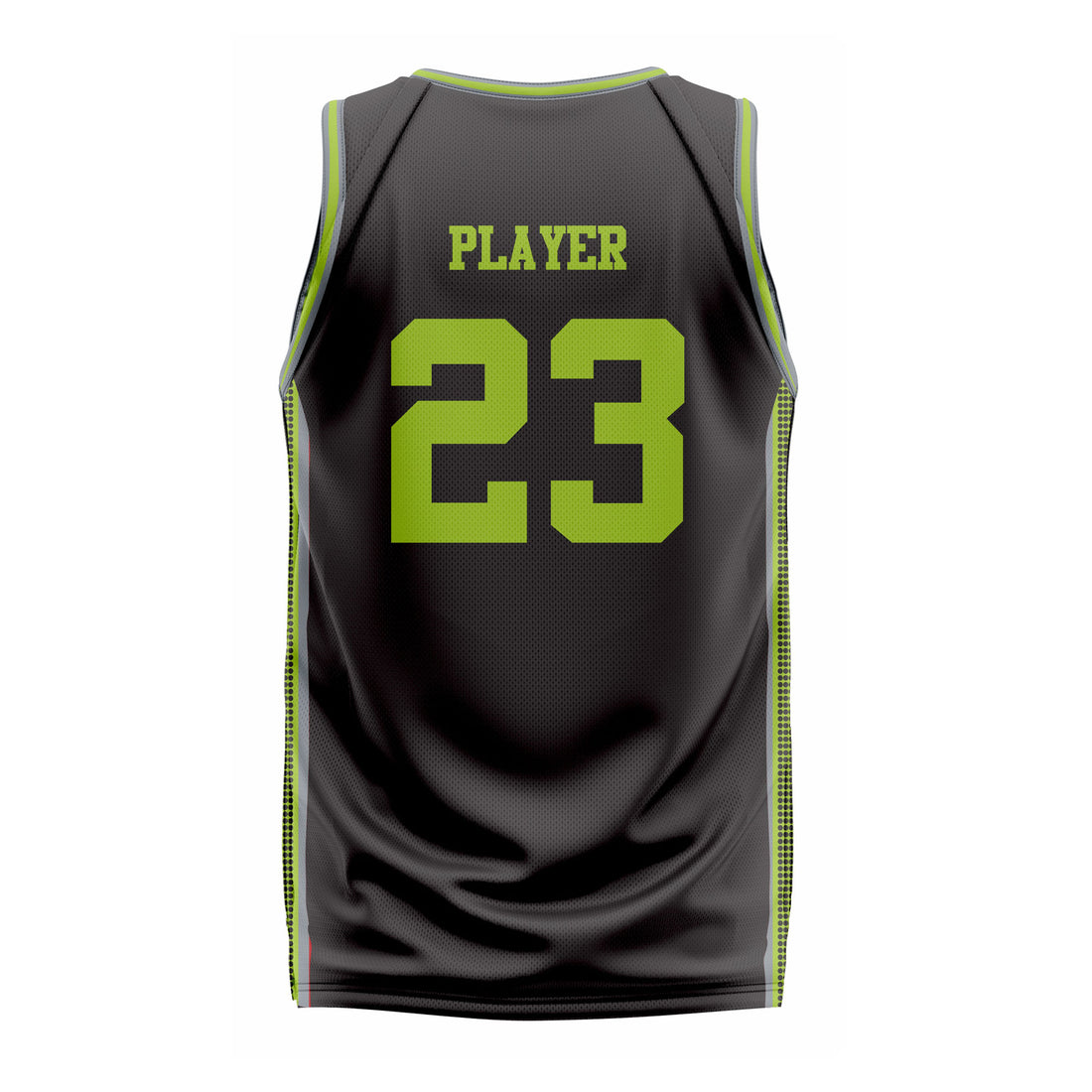 CUSTOM BLACK GREEN BASKETBALL JERSEY