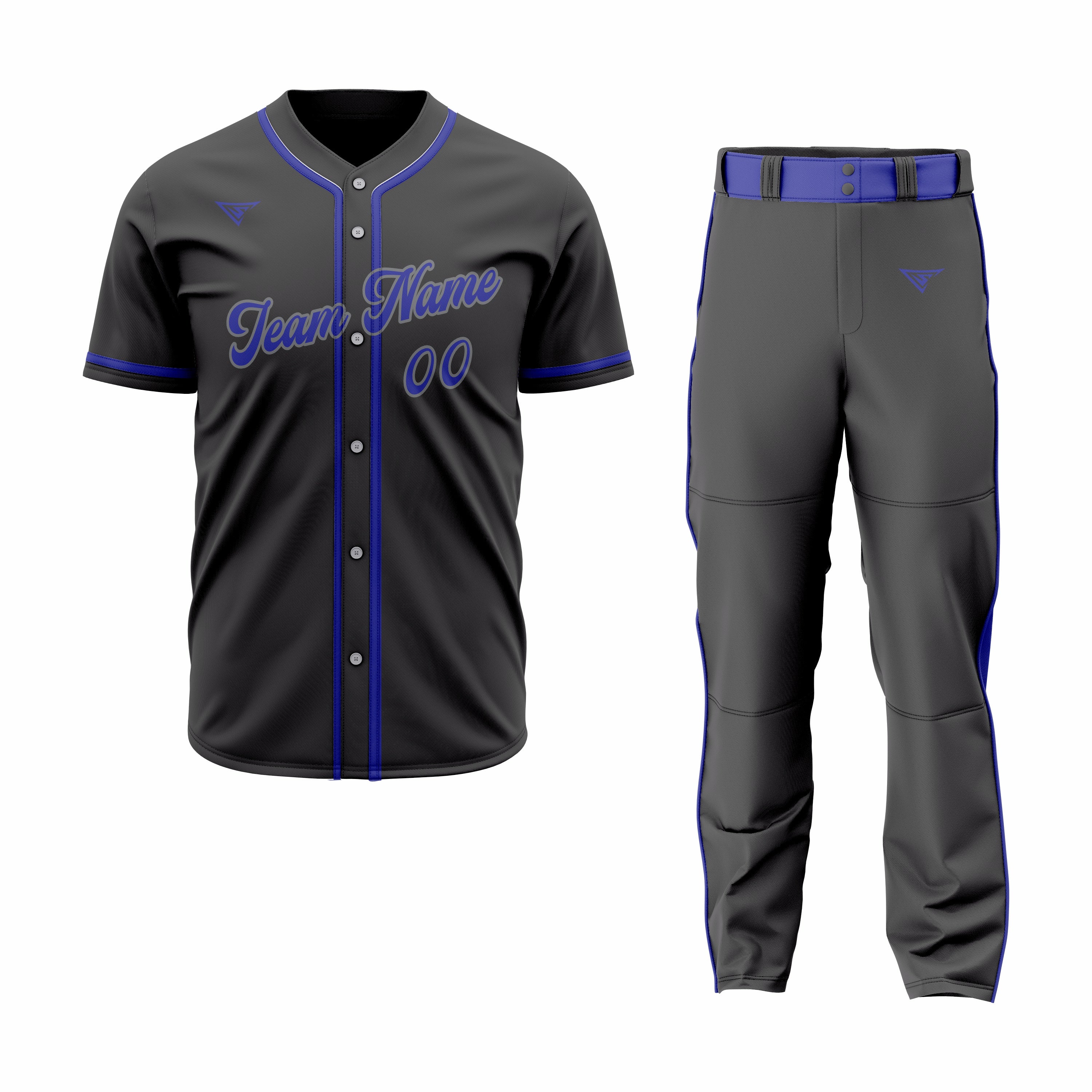 CUSTOM BLACK BASEBALL UNIFORM