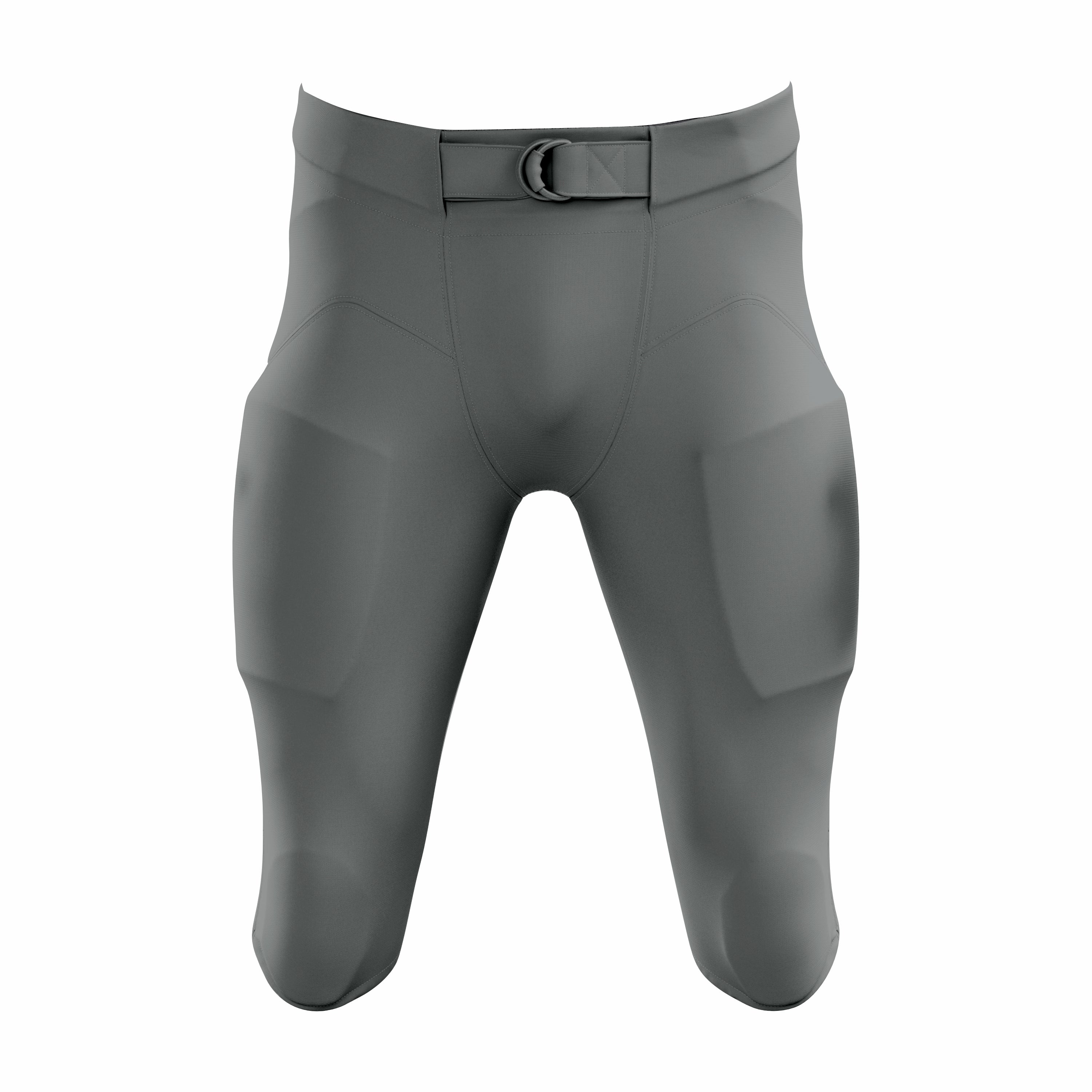 Custom Gray Authentic Integrated Football Pant (High Rise)