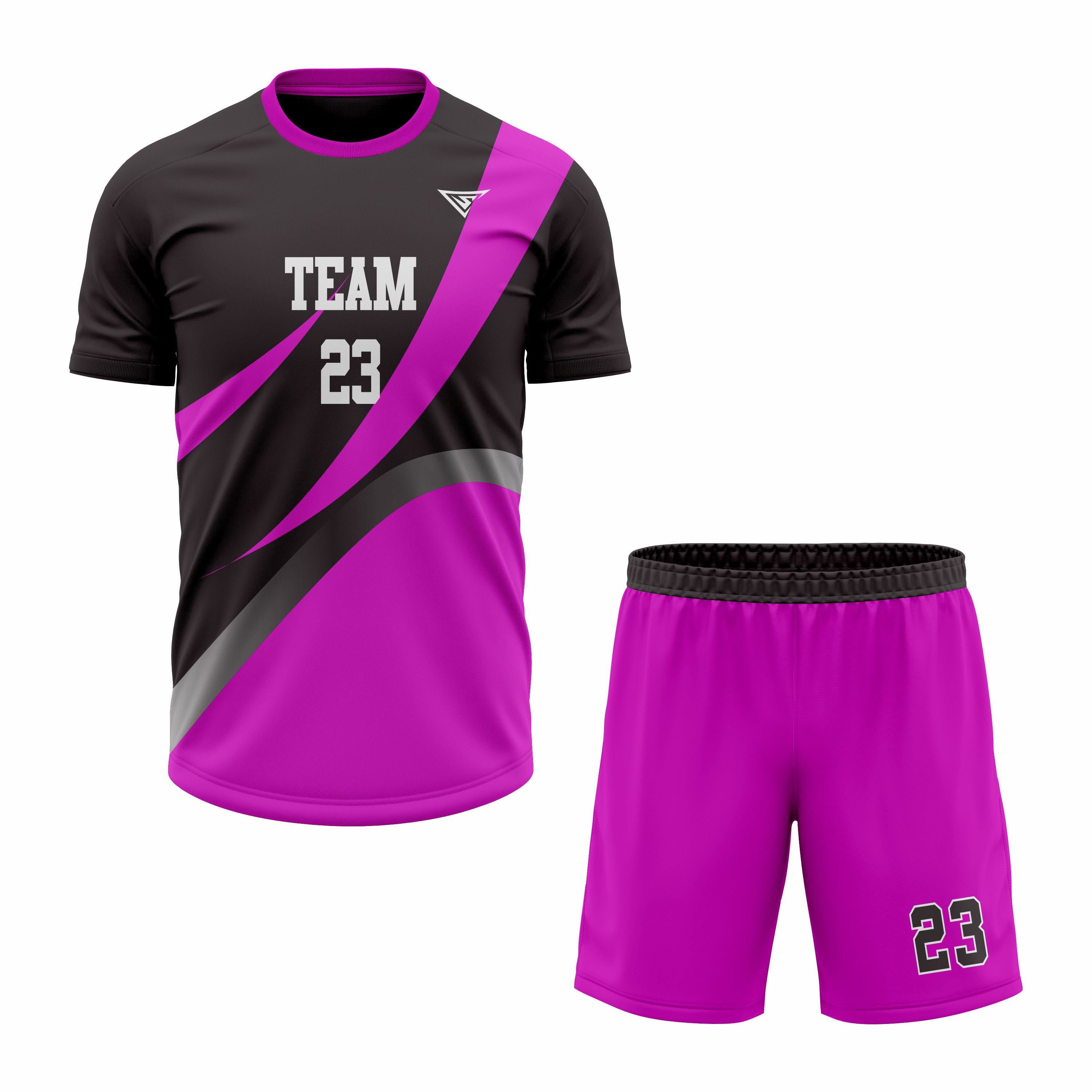 CUSTOM PURPLE BLACK SOCCER UNIFORM