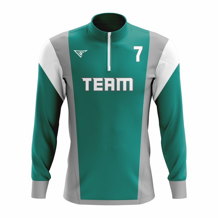 CUSTOM ¼ ZIP LONG SLEEVE CAGE JACKETS
