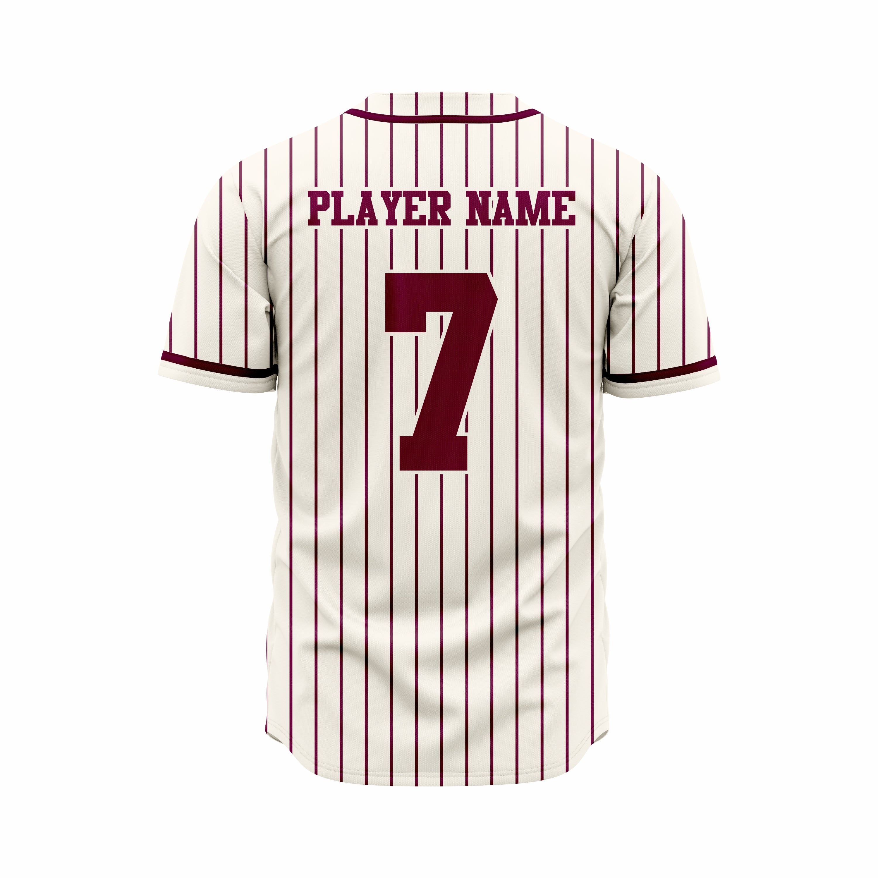 Custom Off White & Brown Authentic Softball full Buttons Jersey