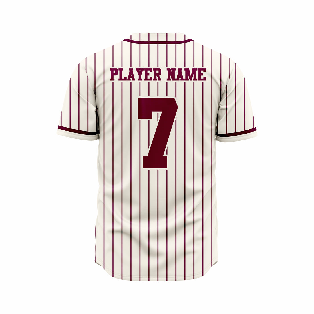 Custom Off White & Brown Authentic Softball full Buttons Jersey